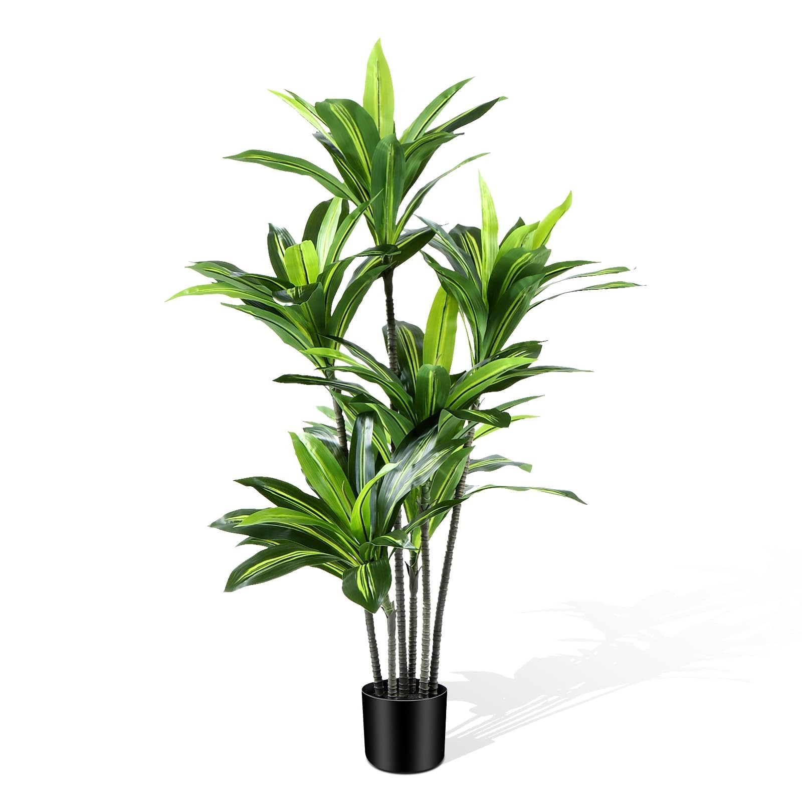 Dracaena Artificial Plant Indoor 4FT – Large Tropical Fake Tree with Lifelike…