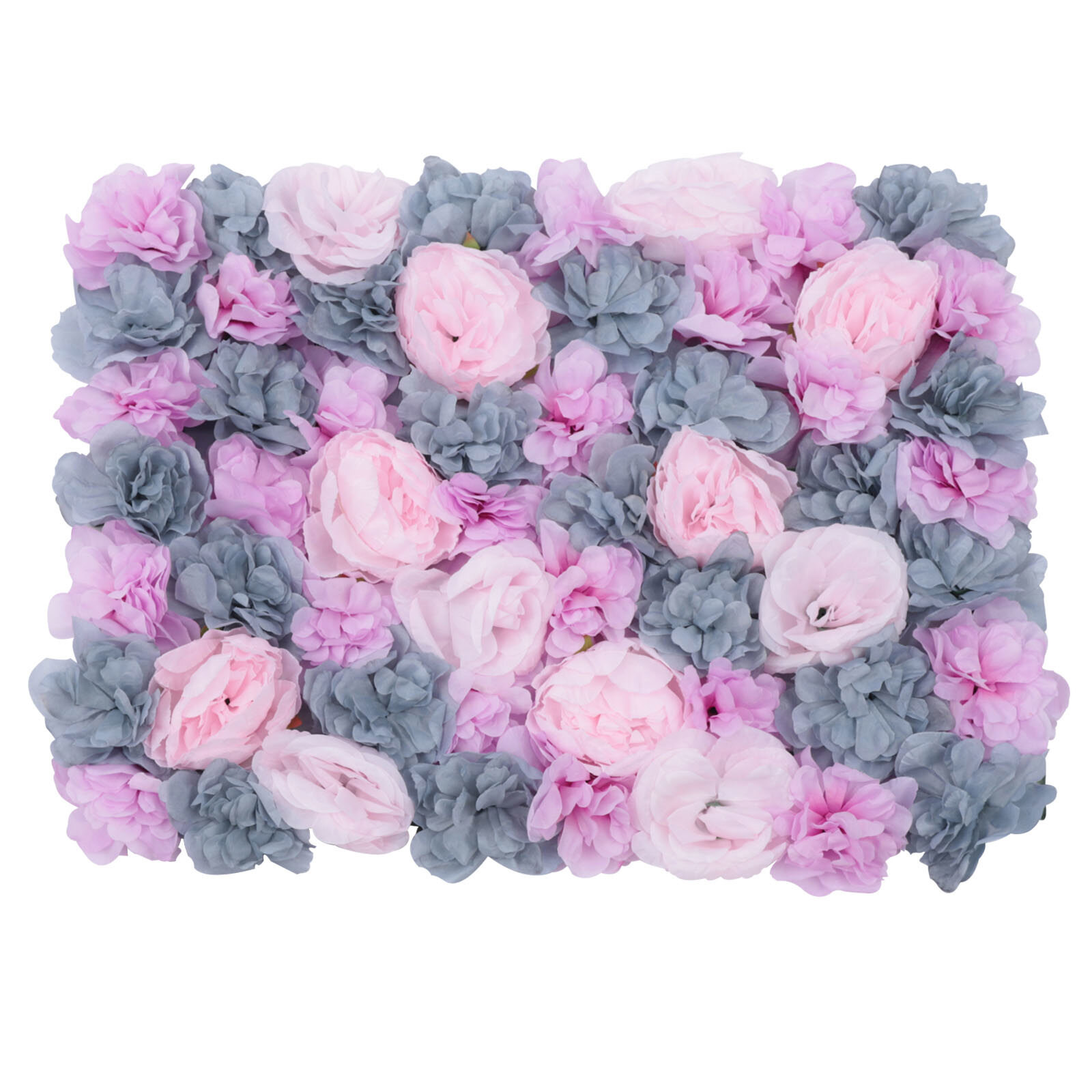 24X16in 6pcs Artificial Flower Walls, Wall Flower Silk Rose for Wedding,Party