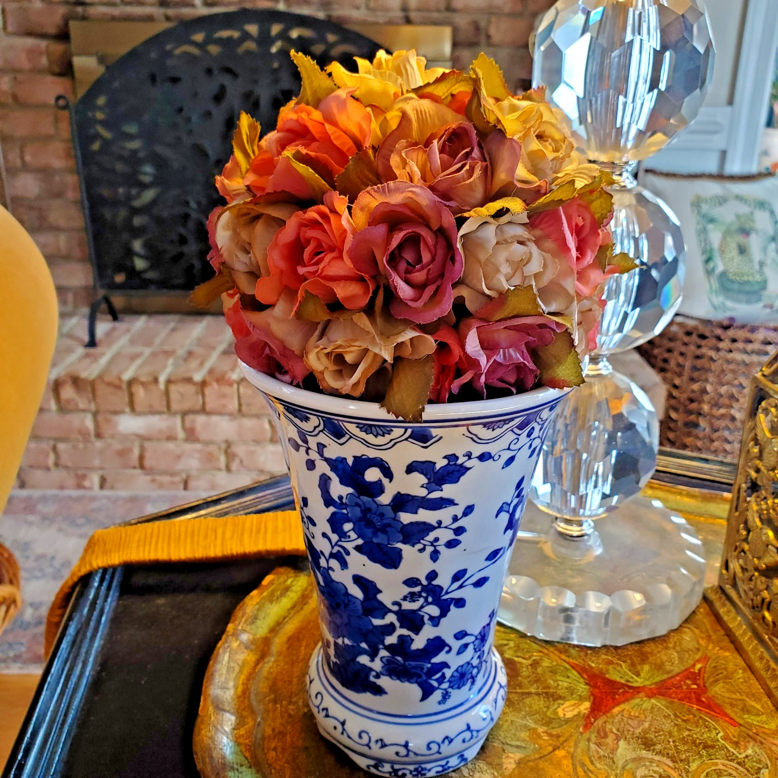 Rose Topiary Willow Base Table Tap Display Wedding Bouquet Vase Insert VINTAGE