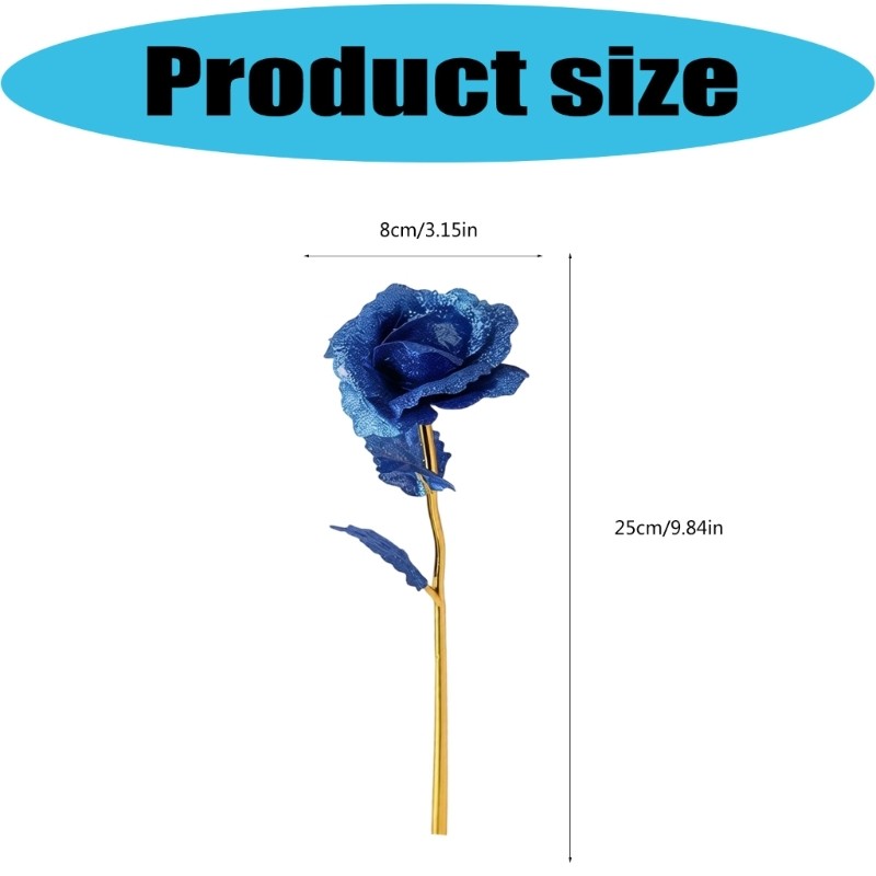 Luxurious Gold Artificial Roses Eternal Flower Perfect For Romance Occasion