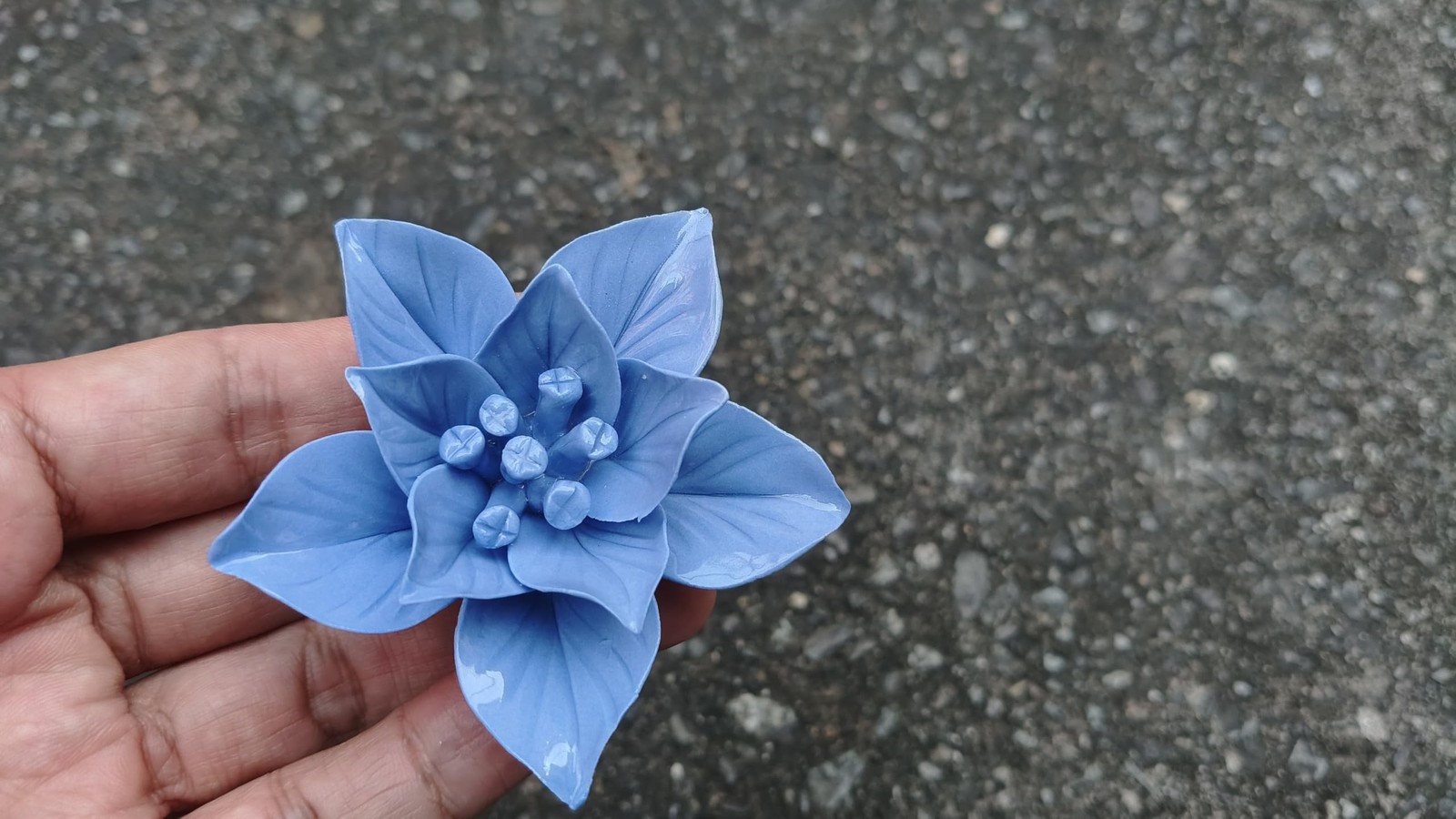 Ceramic Flower Wall Art Decor, Artificial Flower Wall Sculpture,Handmade Cera…