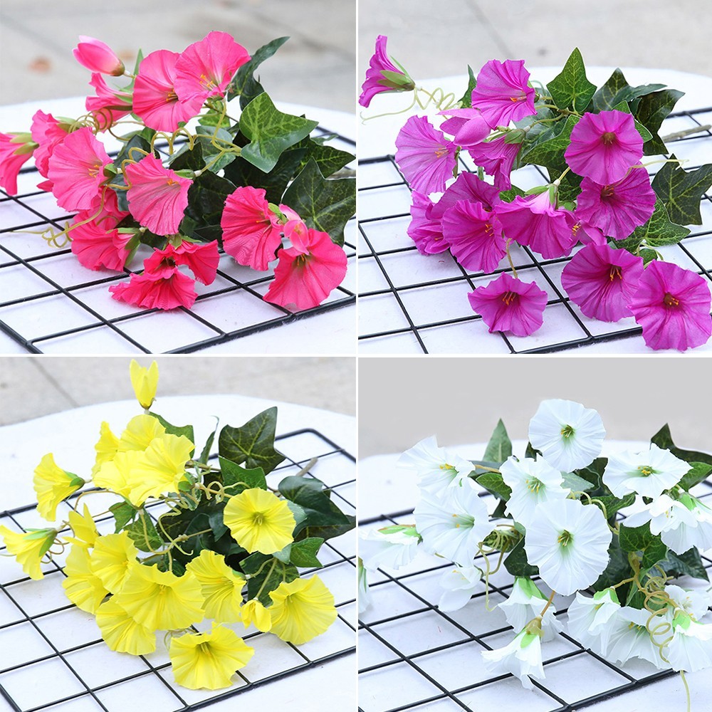 New Fashion Vine Artificial Morning Glory Petunia Shop Wedding 35cm Decor