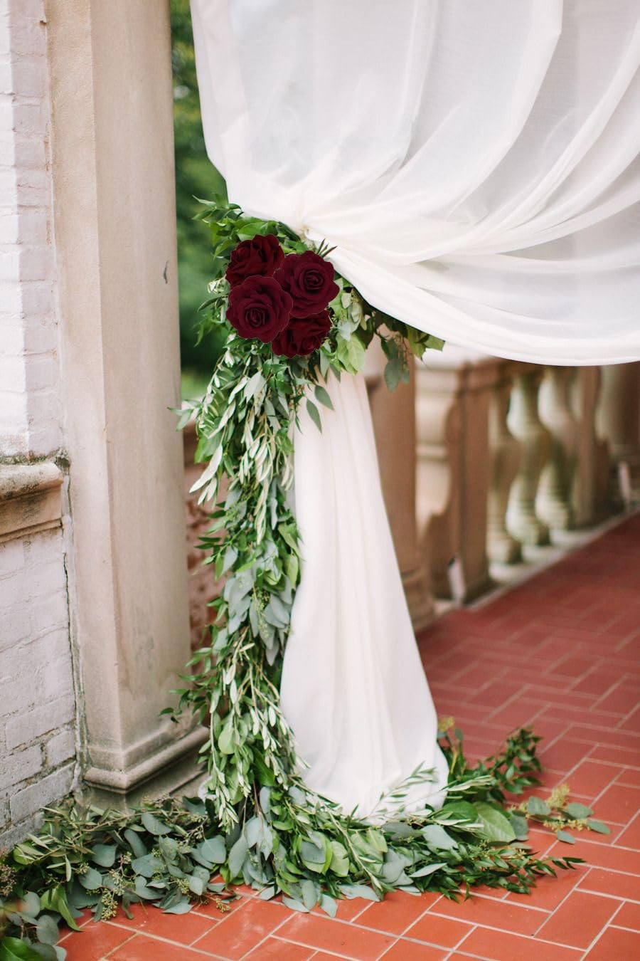 25 PCS Rose Artificial Flower Heads 7 CM 2.75 In Velvet Burgundy Wedding DIY