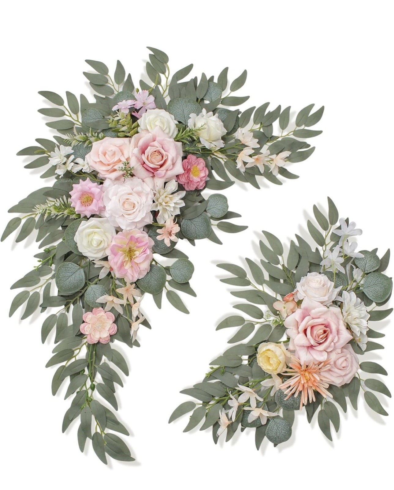 Artificial Wedding Arch Flowers Kit Lifelike Silk Foam Decoration Events New