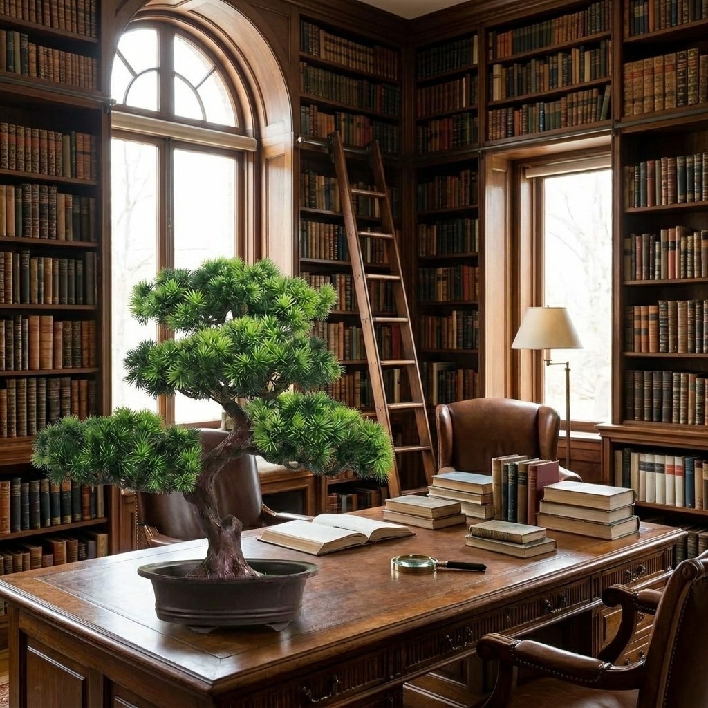 Artificial Bonsai Pine Tree in Pot Fake Plant Home Office Decor 30cm