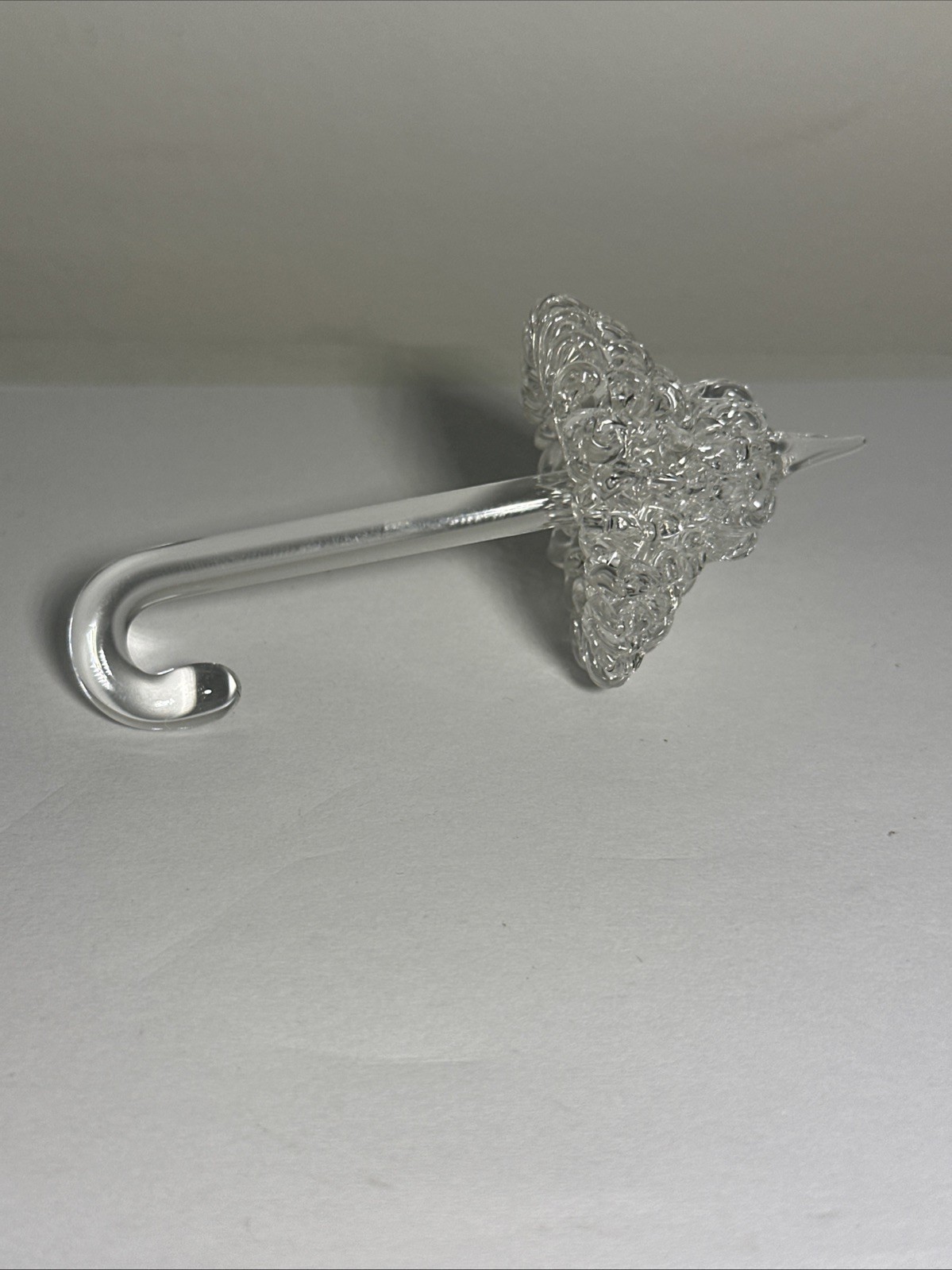 Crystal Umbrella Paperweight Figurine Desktop Tabletop 4.5”