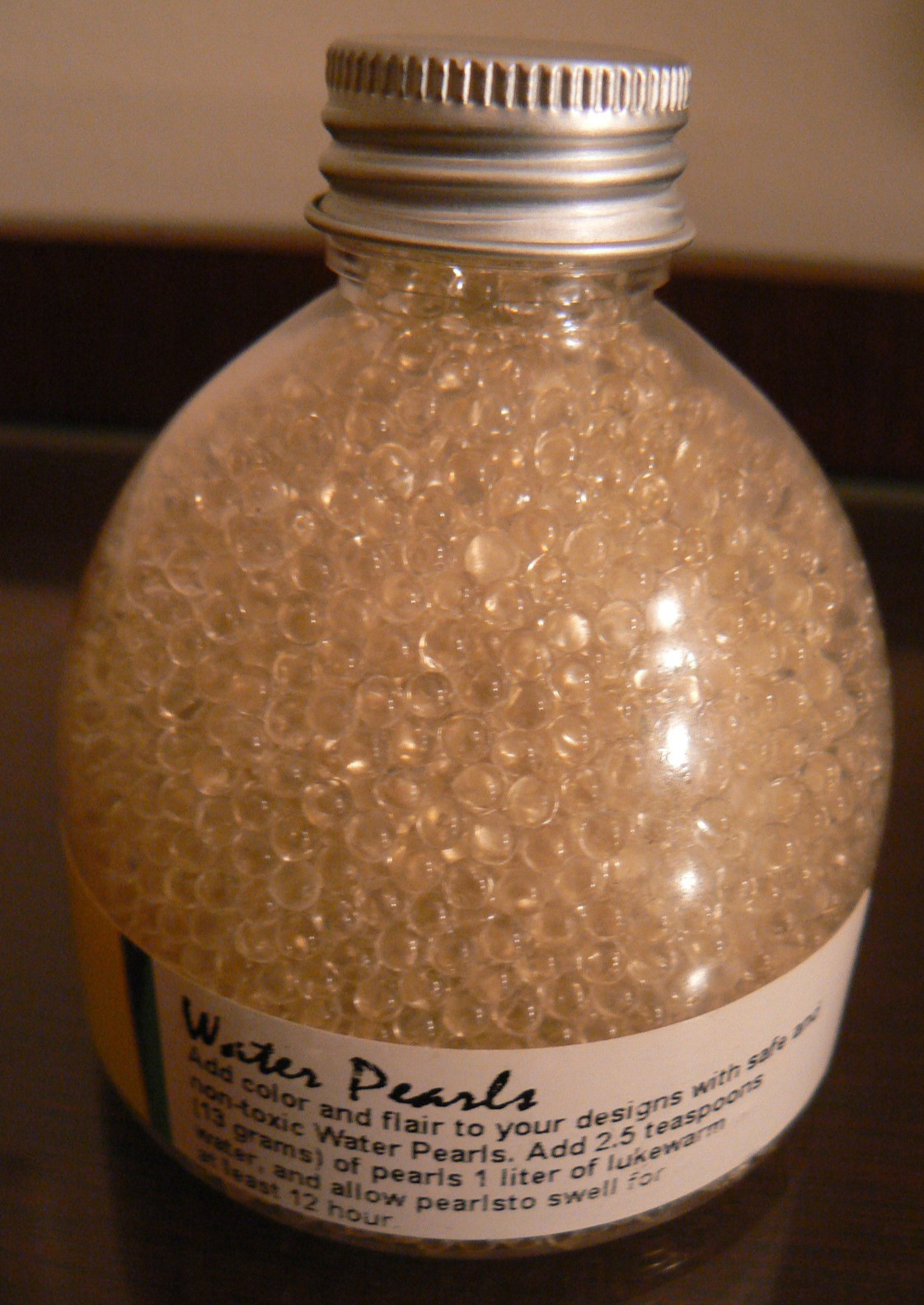 Water Pearl Beads-Vase Filler Flowers, Bulbs-Clear- Just add water to swell
