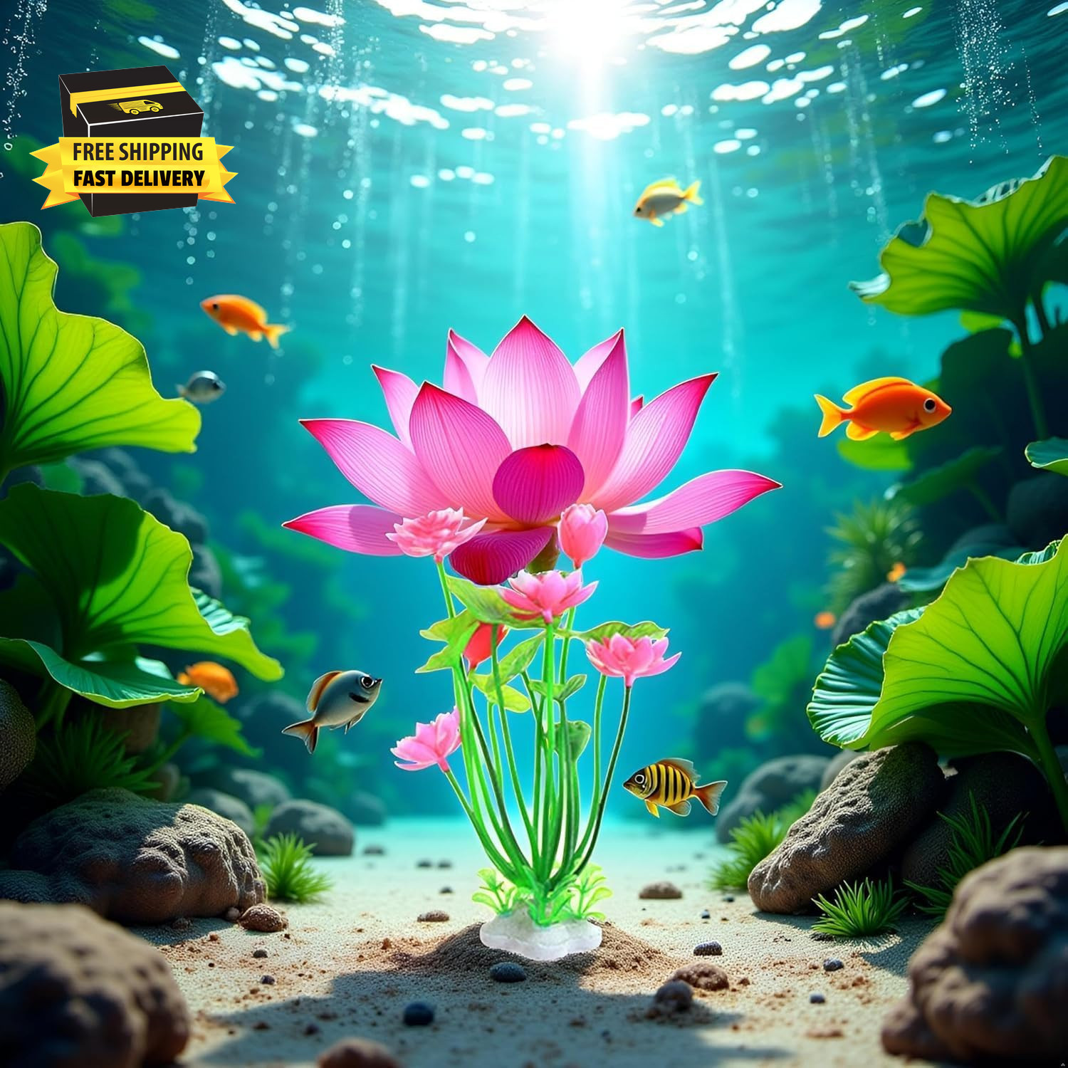 Artificial Water Plants, Aquatics Grass Flower Simulation Plastic Artificial Lot