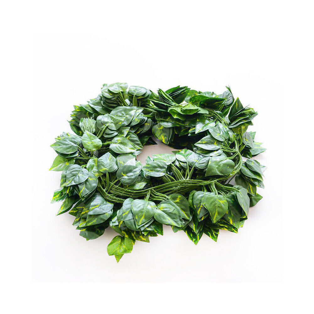 12X 2M Artificial Ivy Vine Fake Foliage Flower Hanging Leaf Garland Plant Party