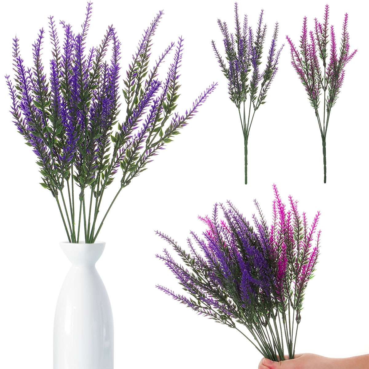 10 Bundles Artificial Flowers Fake Plants Vine Hanging Home Garden Wedding Decor