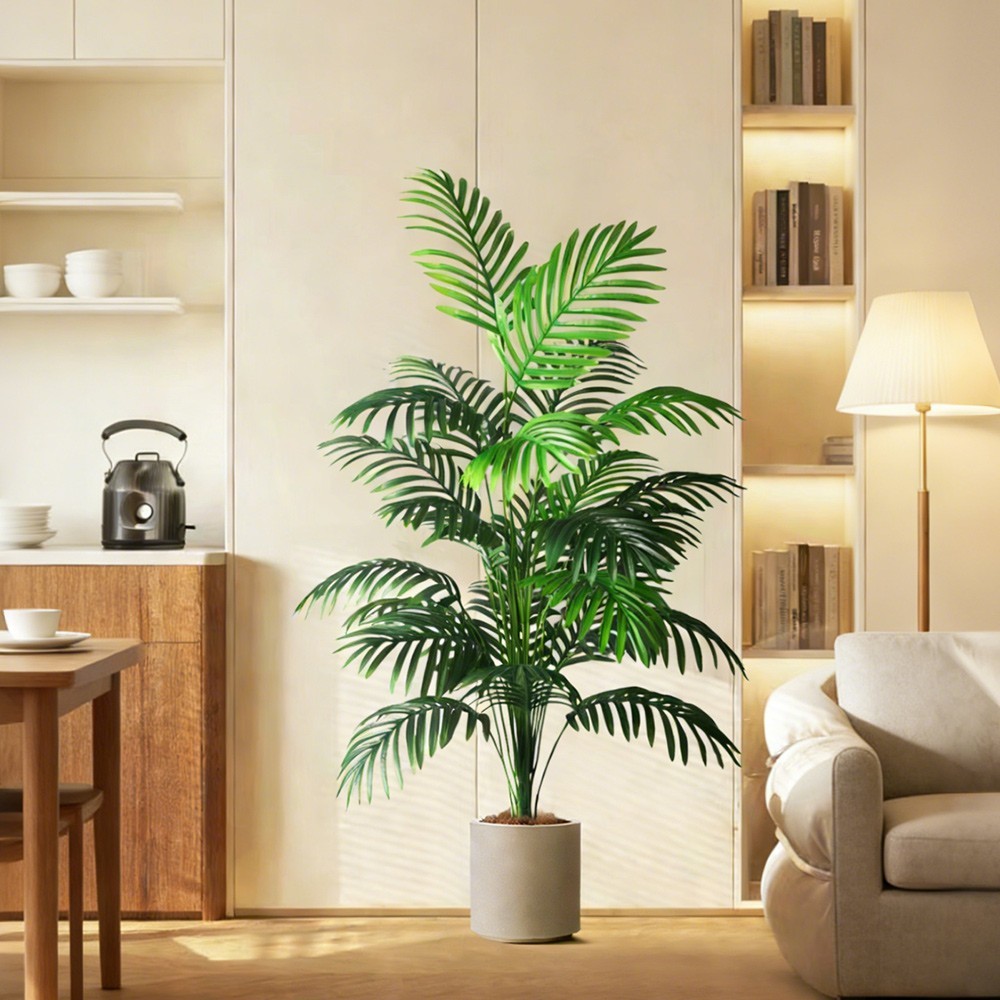 Large Artificial Palm Tree 90-120cm Fake Tropical Plant Indoor Home Office Decor