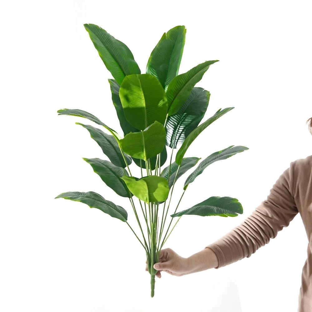 Artificial Tropical Palm Tree Large Fake Banana Monstera Plant Home Garden Decor