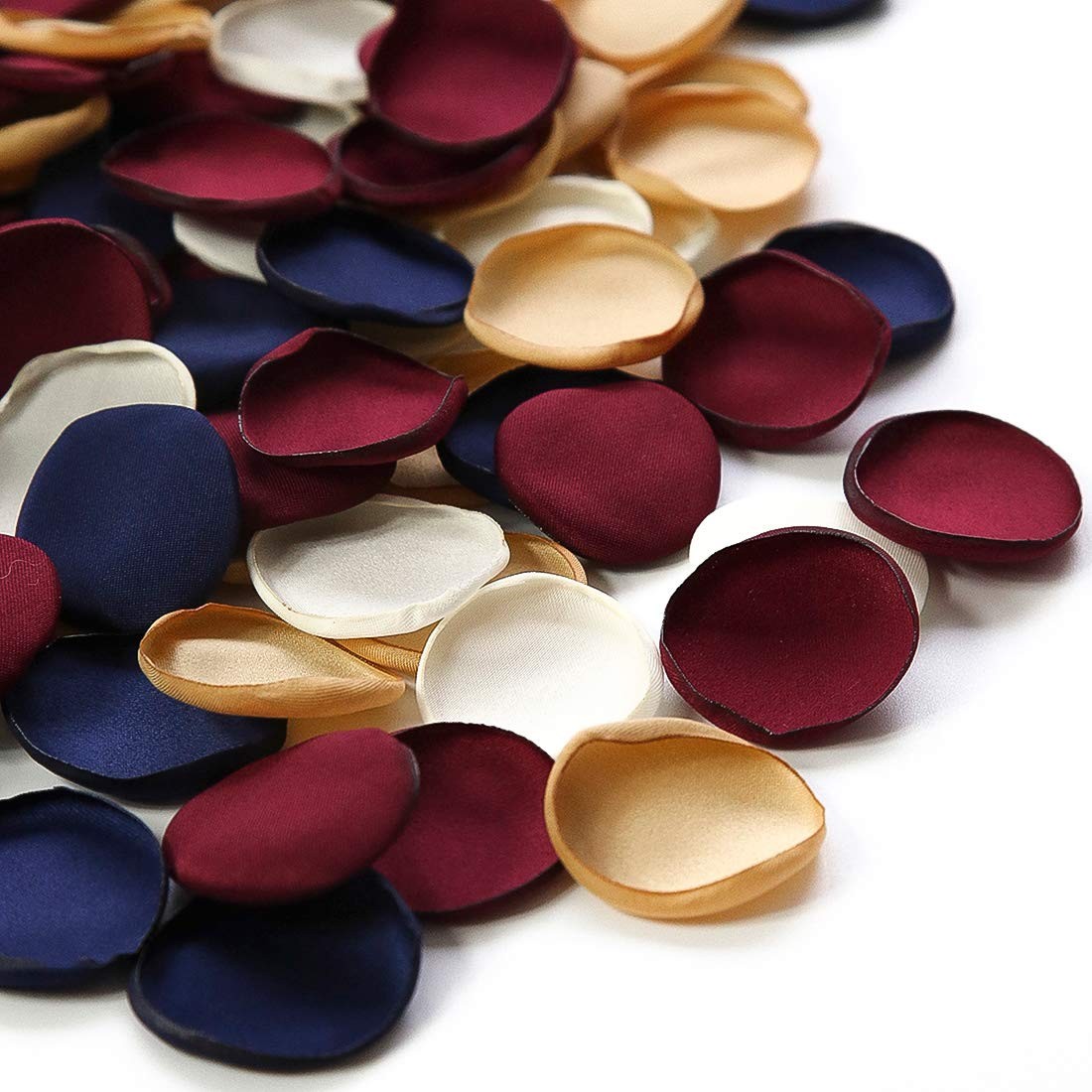 300pcs Silk Rose Petals Burgundy Navy Flower Petals for Wedding Flower Girl B…