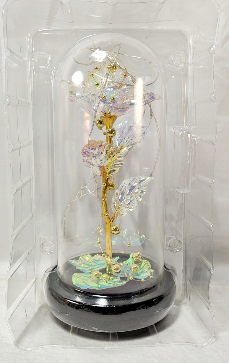 Galaxy Artificial Rose, Forever Enchanted Flowers with Colorful LED Light in