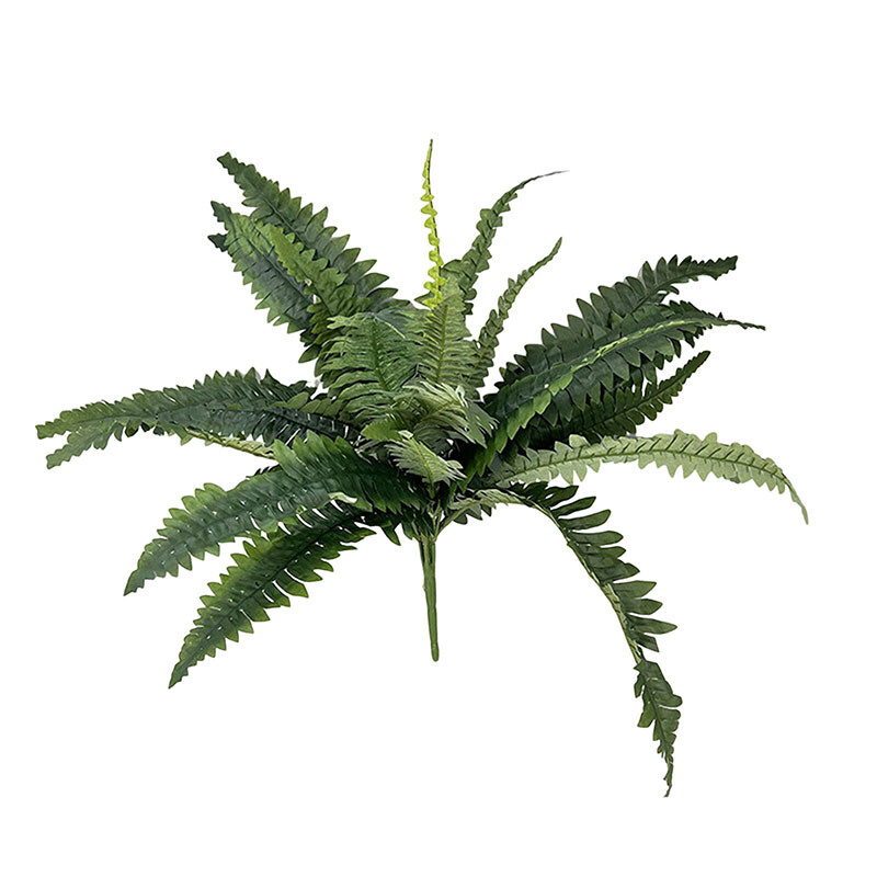 Artificial Boston Fern Plants Bushes Faux Plastic Shrubs Greenery Fake Ferns