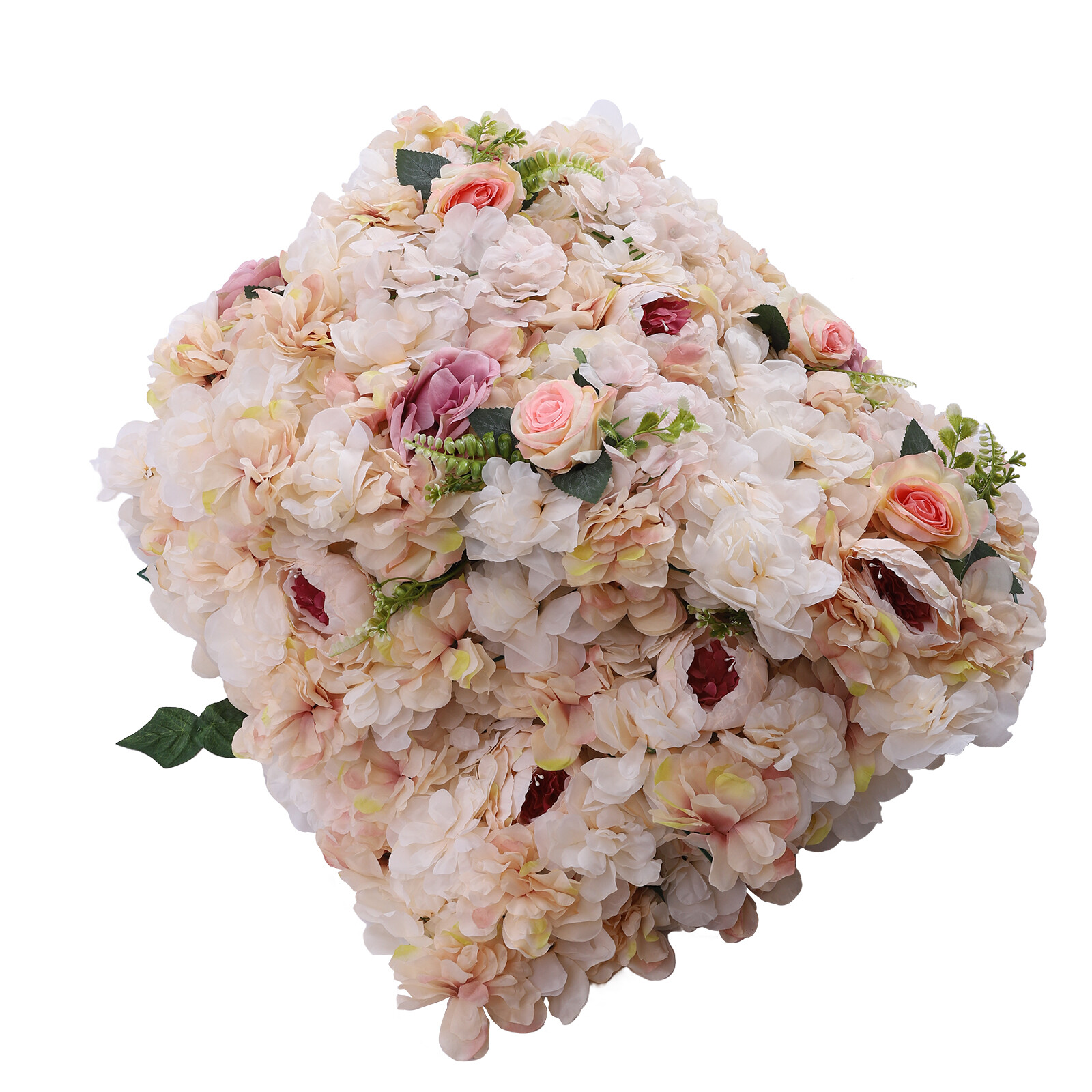 Artificial Flower Wall Backdrop Flower Panel 60*40CM Silk Rose Wall For Wedding