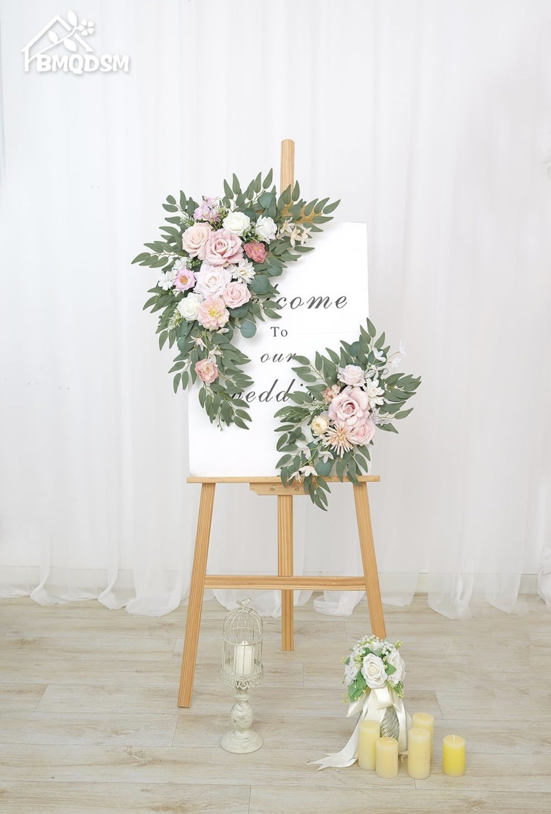 Artificial Wedding Arch Flowers Kit Lifelike Silk Foam Decoration Events New