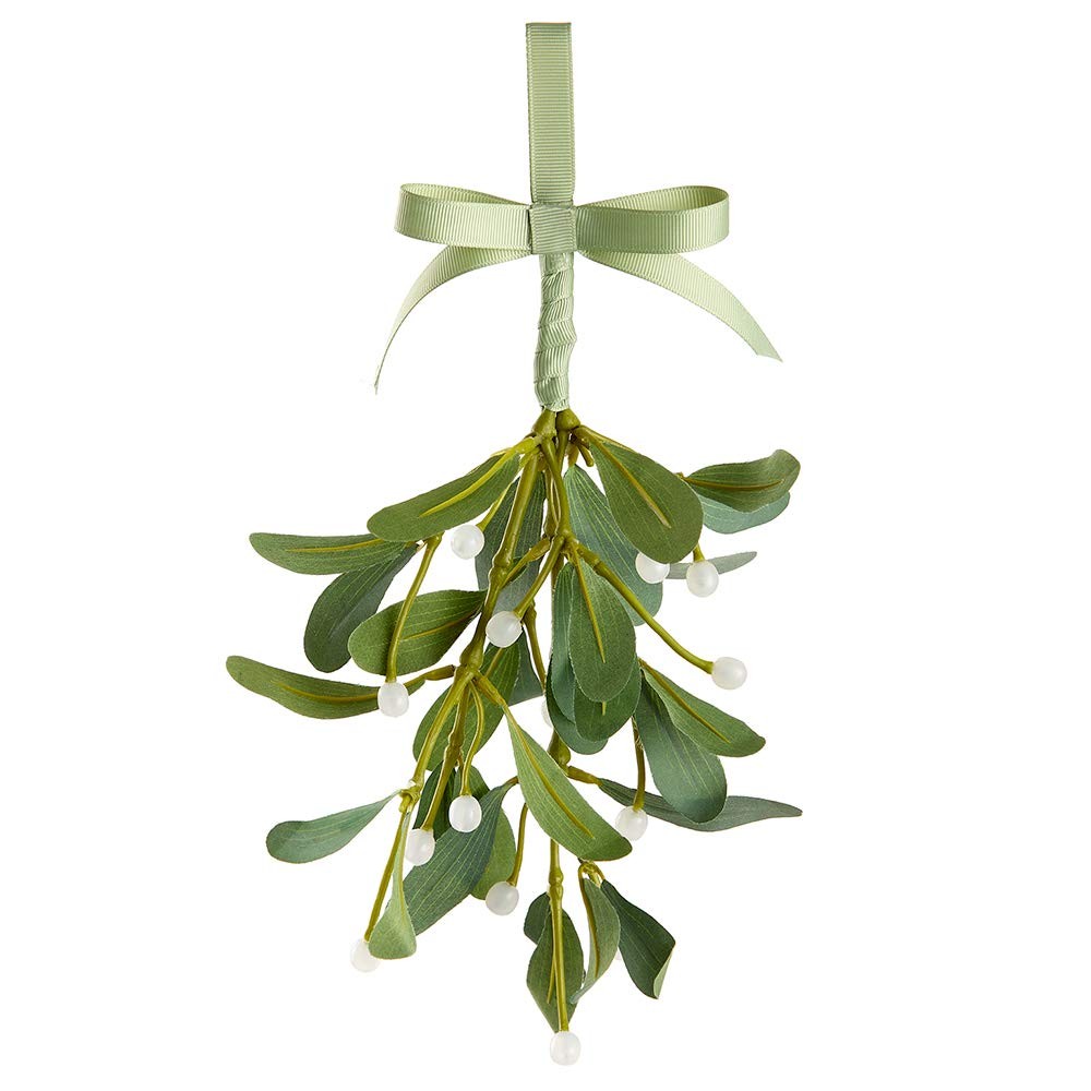 12in Artificial Hanging Mistletoe with Berries