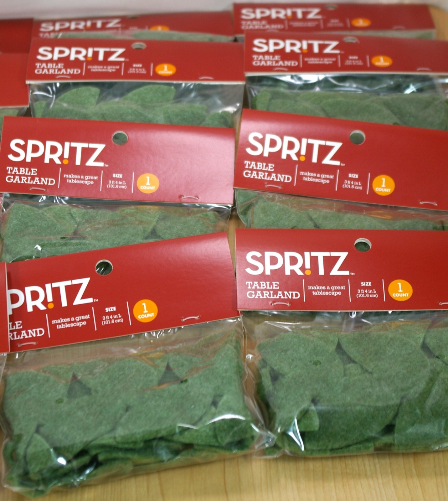 Lot of 16- Spritz  Floral Leaves Soft Felt Table Garland Décor 3FT 4IN