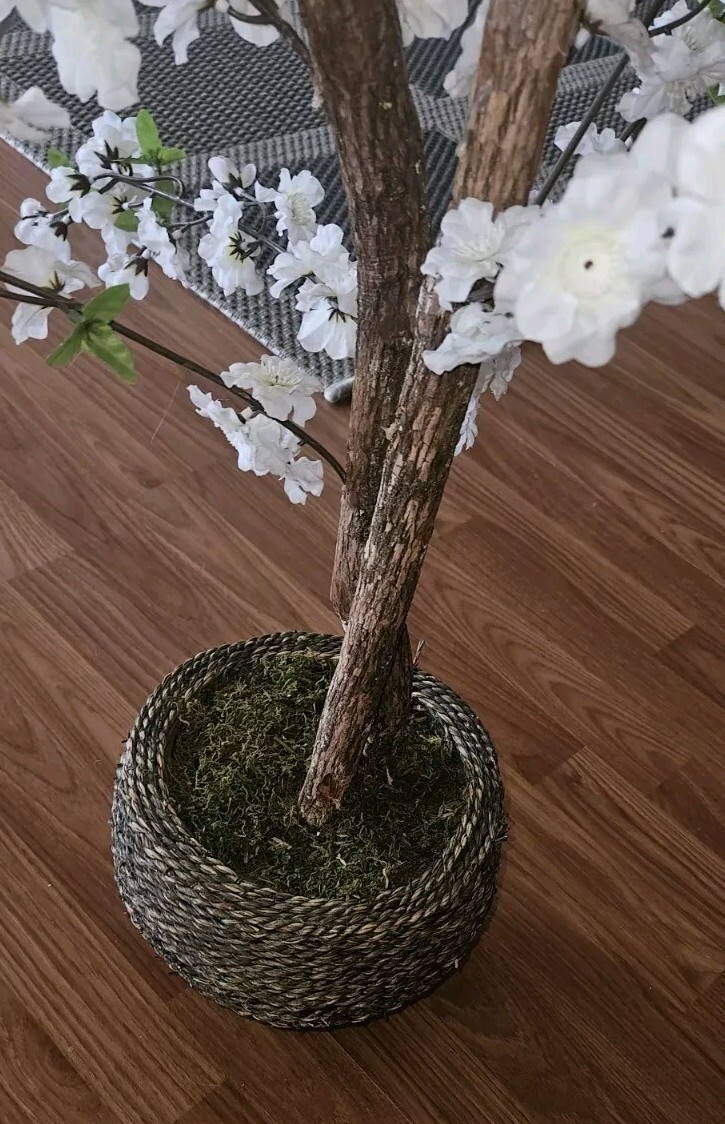 Artificial Faux Flower Cherry Blossoms In Pot 32Hx20L