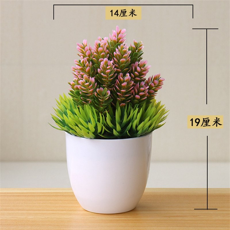 Bonsai Flower Simulation Plant Home Decorative Small Tree Straw Ball Creative