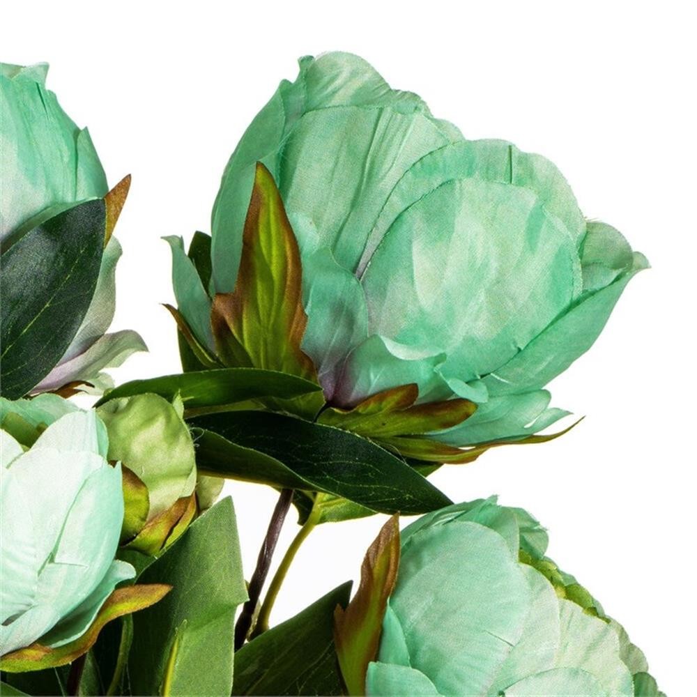 Vickerman 23″ Contemporary Fabric Artificial Peony Spray in Green