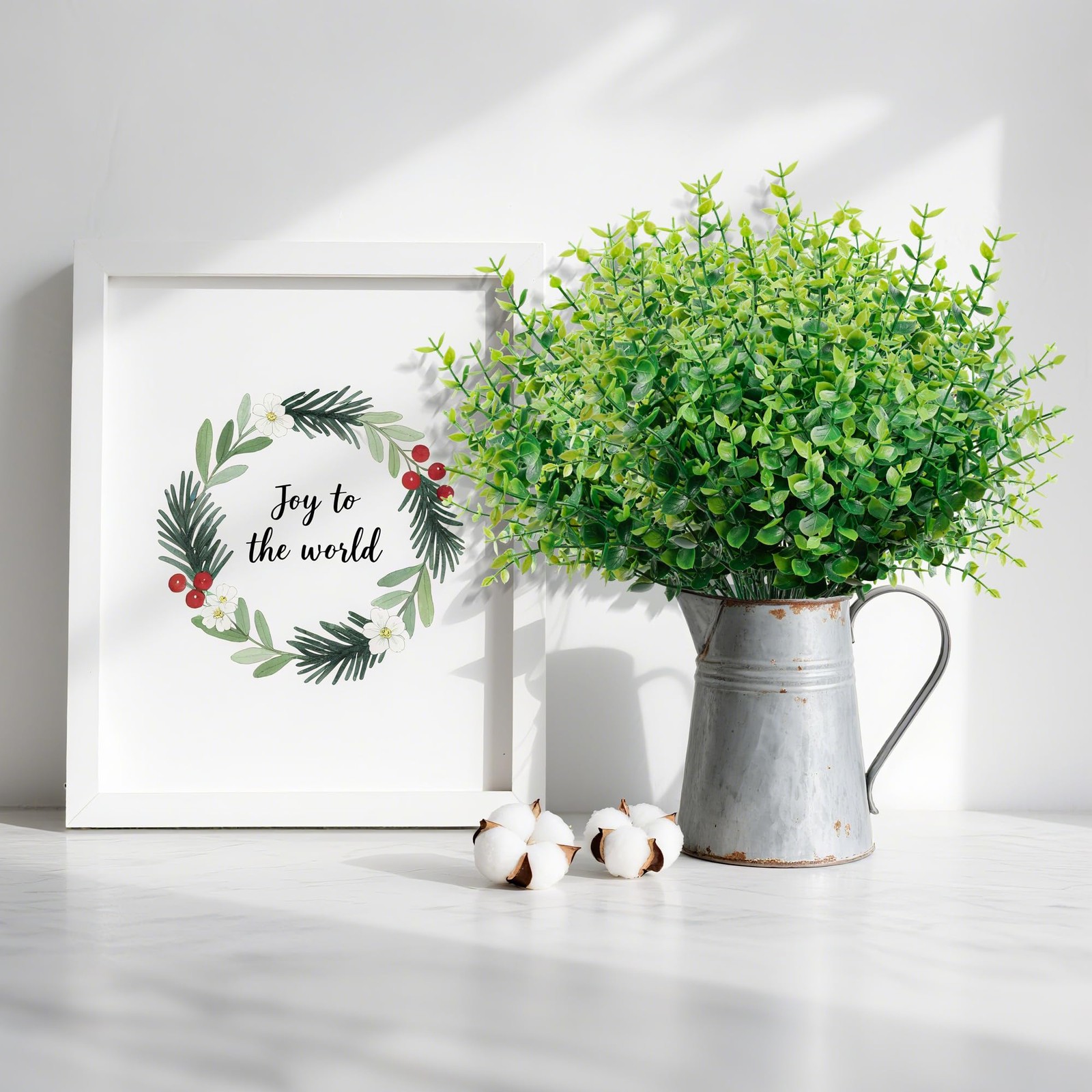 10 Bundles Artificial Boxwood Stems Outdoor Artificial Greenery UV Resistant …