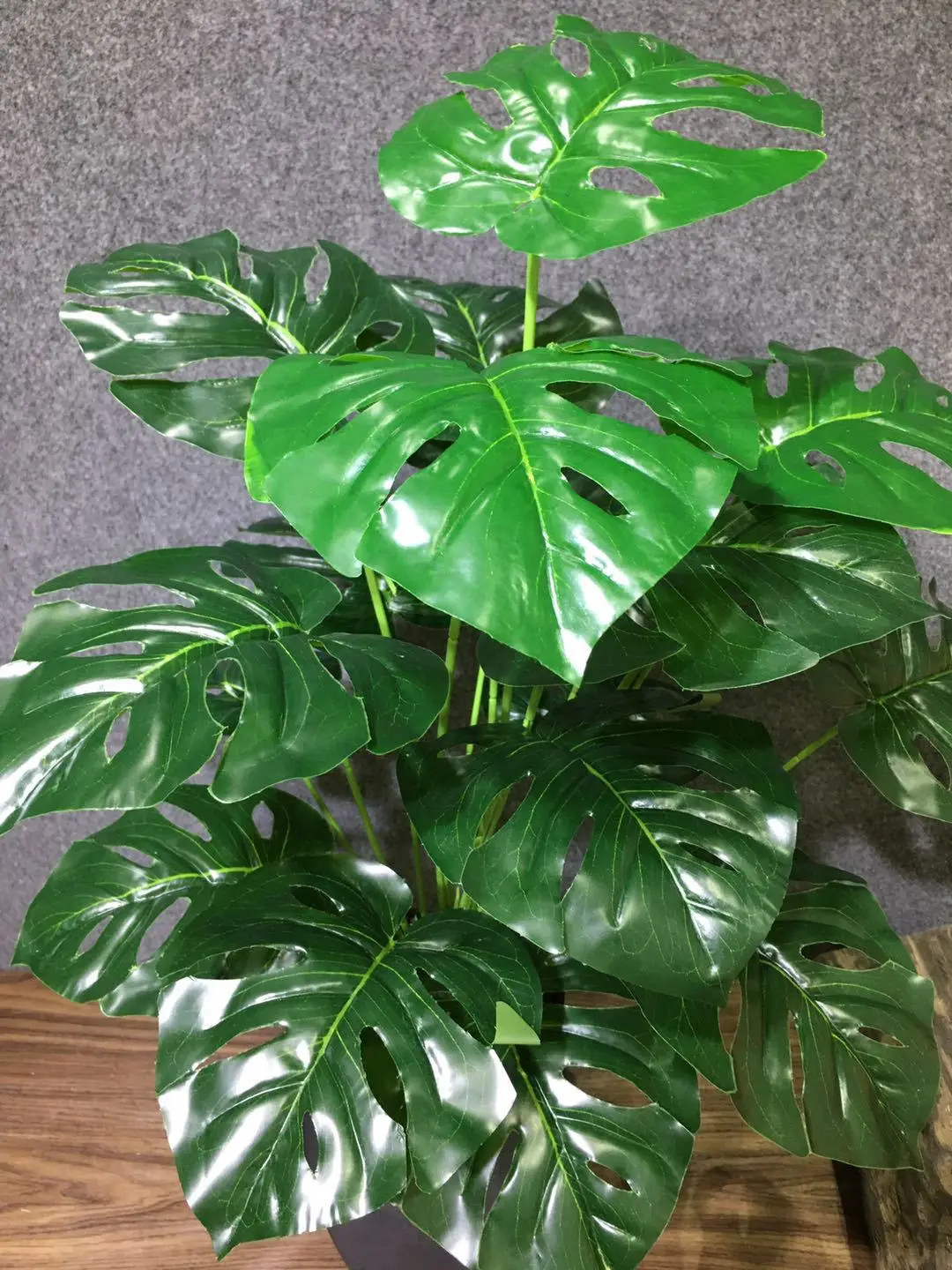 75CM 18Leaves Artificial Palm Tree Large Tropical Plants Shrub Rare Fake Flower