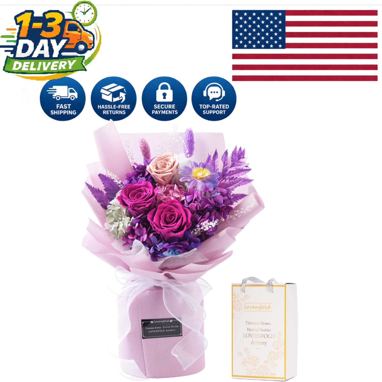 Artisan-Hcrafted Preserved Flower Bouquets – Long-Lasting Gift for All Occasions