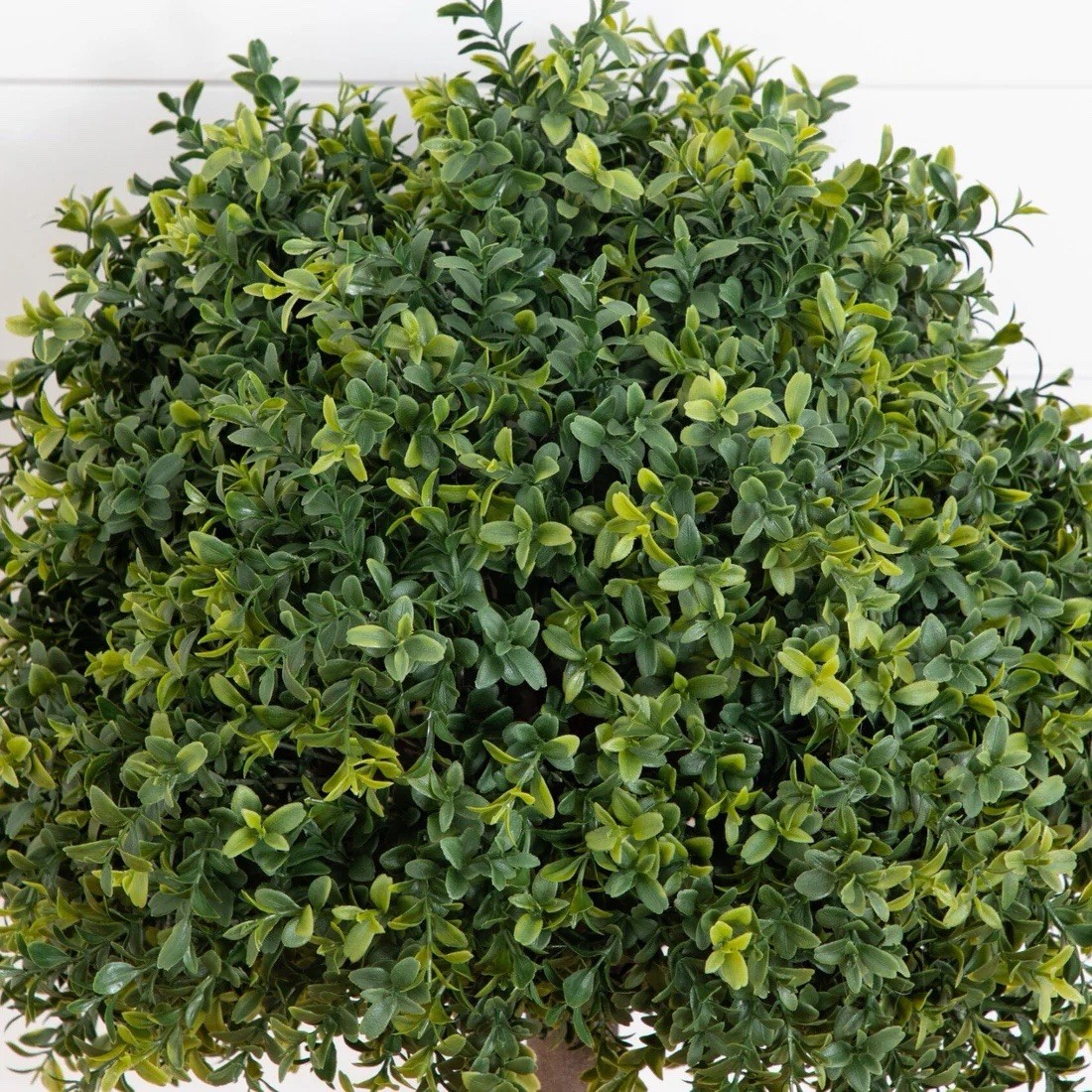 27” UV Artificial Boxwood Topiary with Integrated Ground Stake Indoor/Outdoor