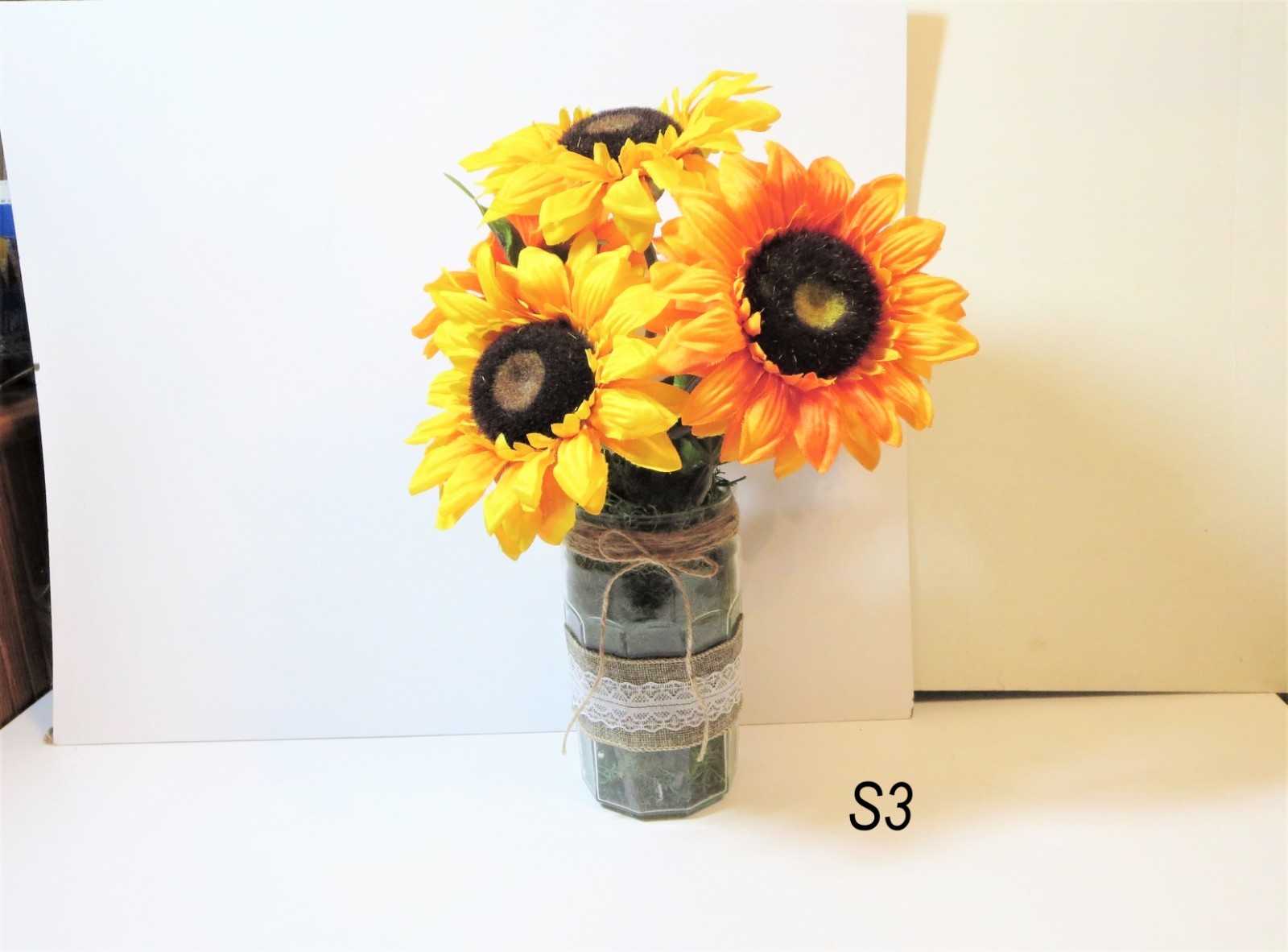 Artificial Daffodil Stems Fake Narcissus Flower decor Home Flora