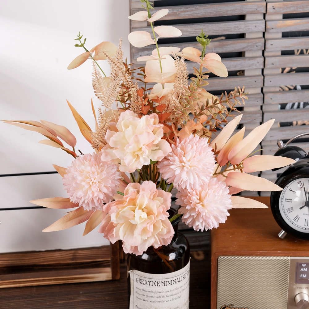 Artificial Fake Flowers Plants Silk Flower Arrangements Wedding Bouquets Deco…
