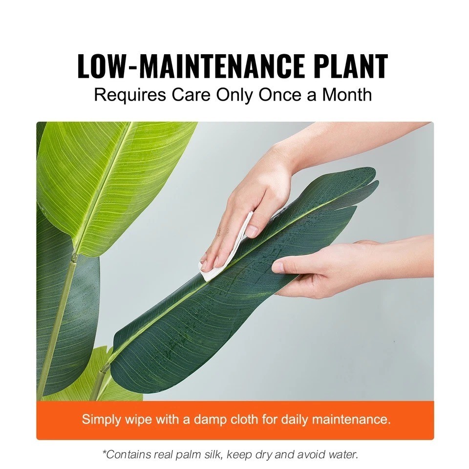 5 FT Artificial Birds of Paradise Tree – Realistic Green Faux Plant