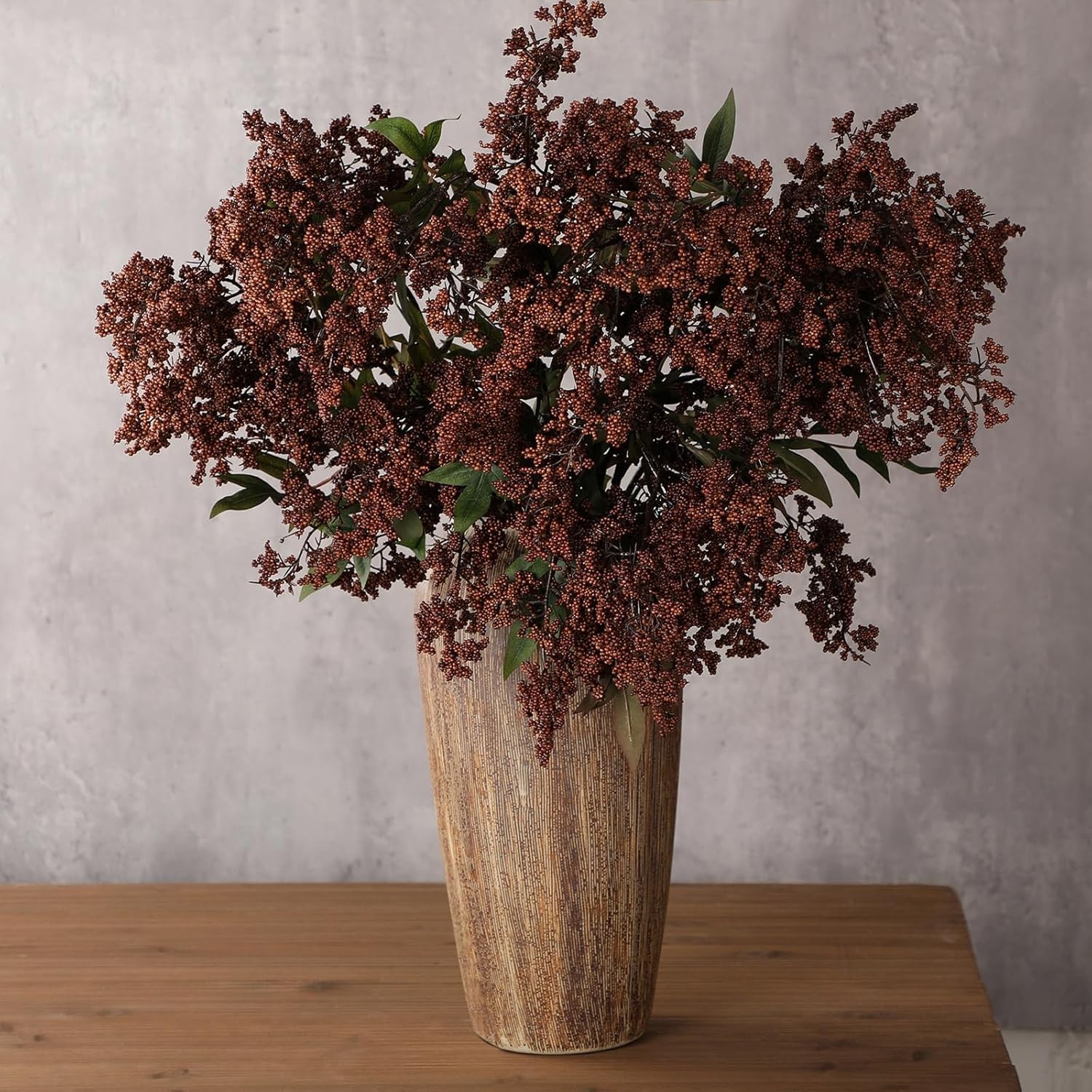 42 Inch Faux Berry Stem Picks – Stunning Fall Decor for Home & Weddings