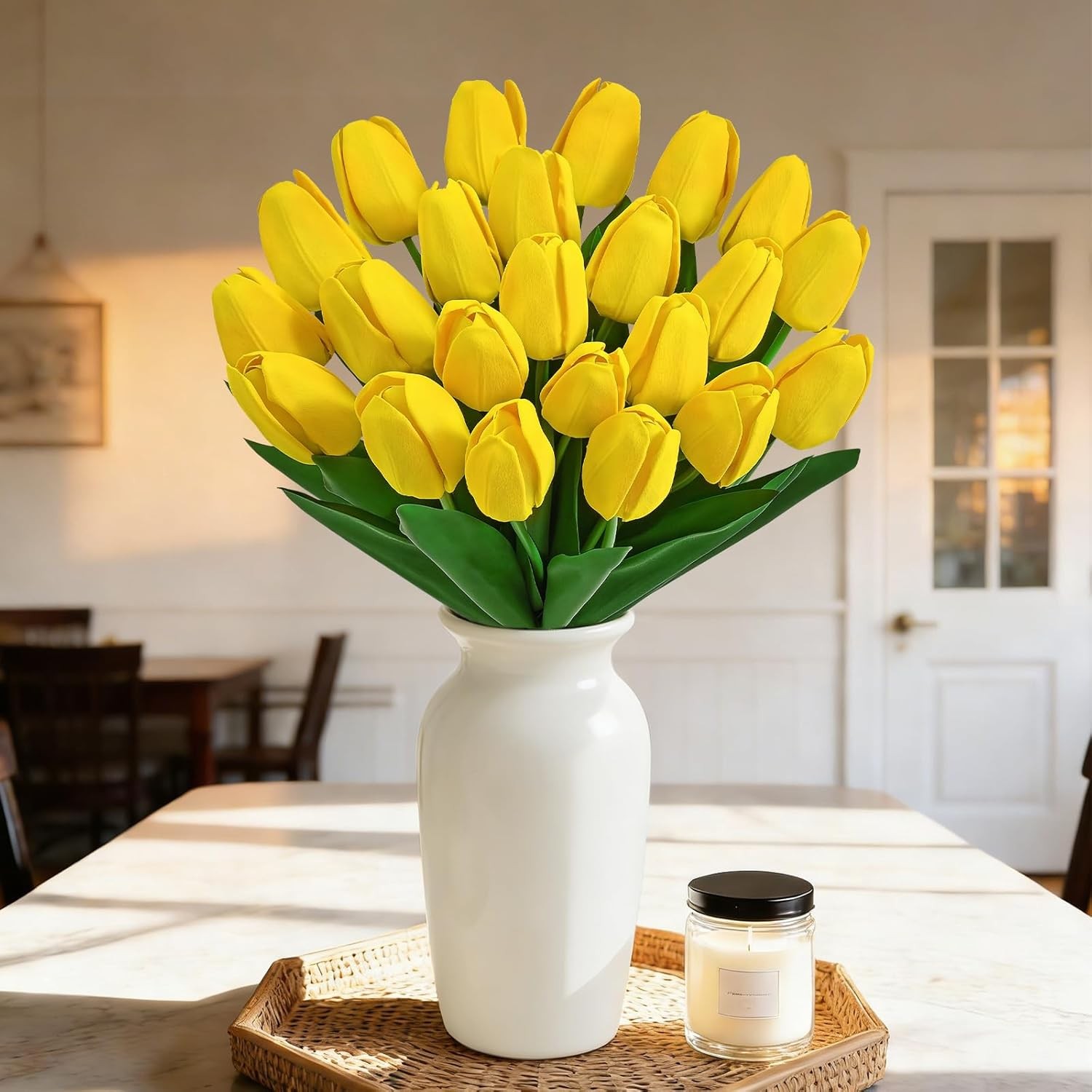 10PCS Artificial Lifelike Tulip Flowers Bouquet Wedding Home Festival Decor Gift