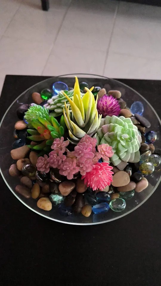 9pcs Artificial Succulent Plants Small Indoor Home Decor Assorted Faux Greenery