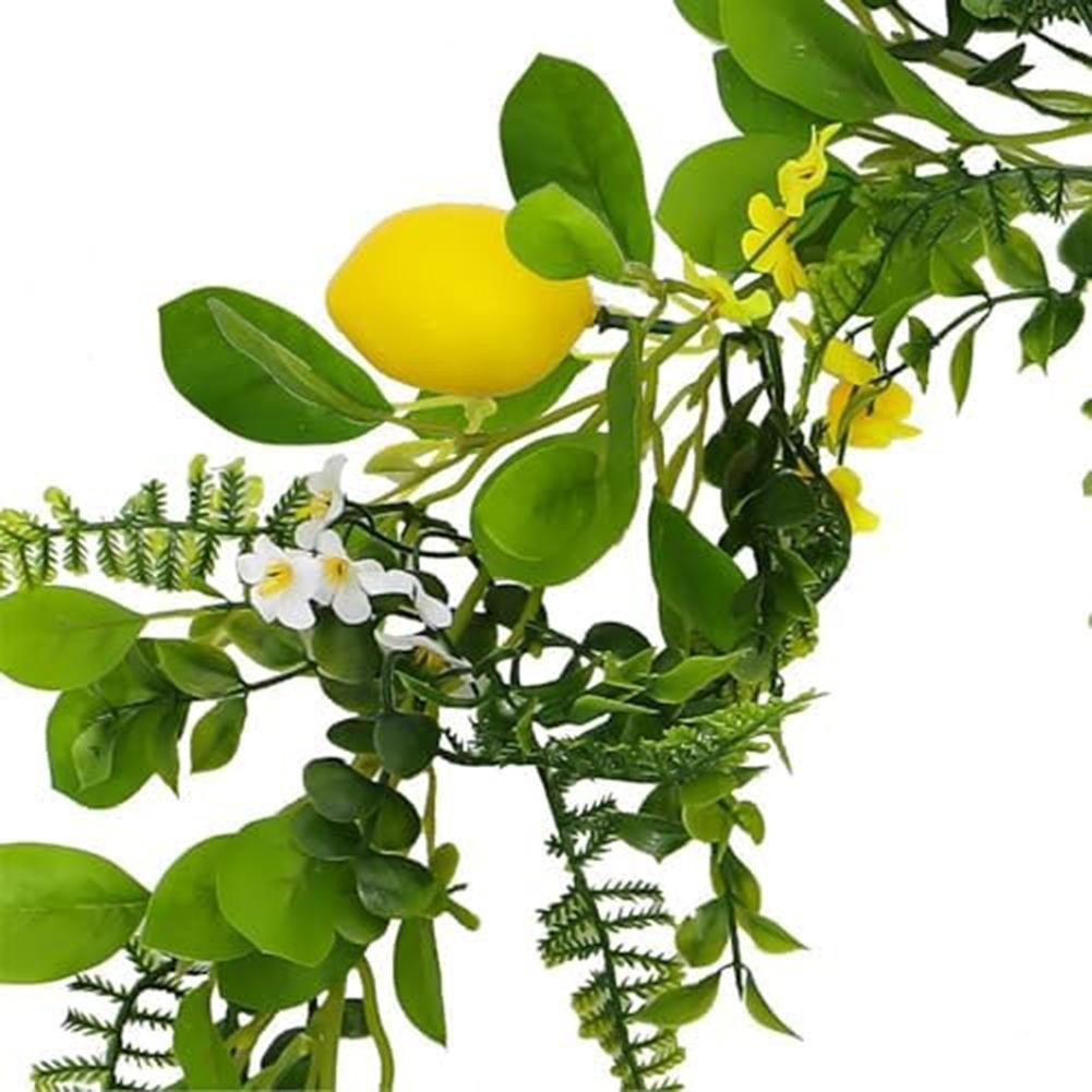 Elegant Silk Lemon Leaves Garland Create a Delightful in Any Room