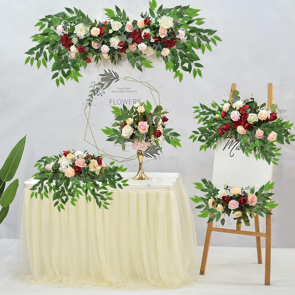 40 Pack Faux Italian Ruscus Greenery Stems for Wedding and Home Decor