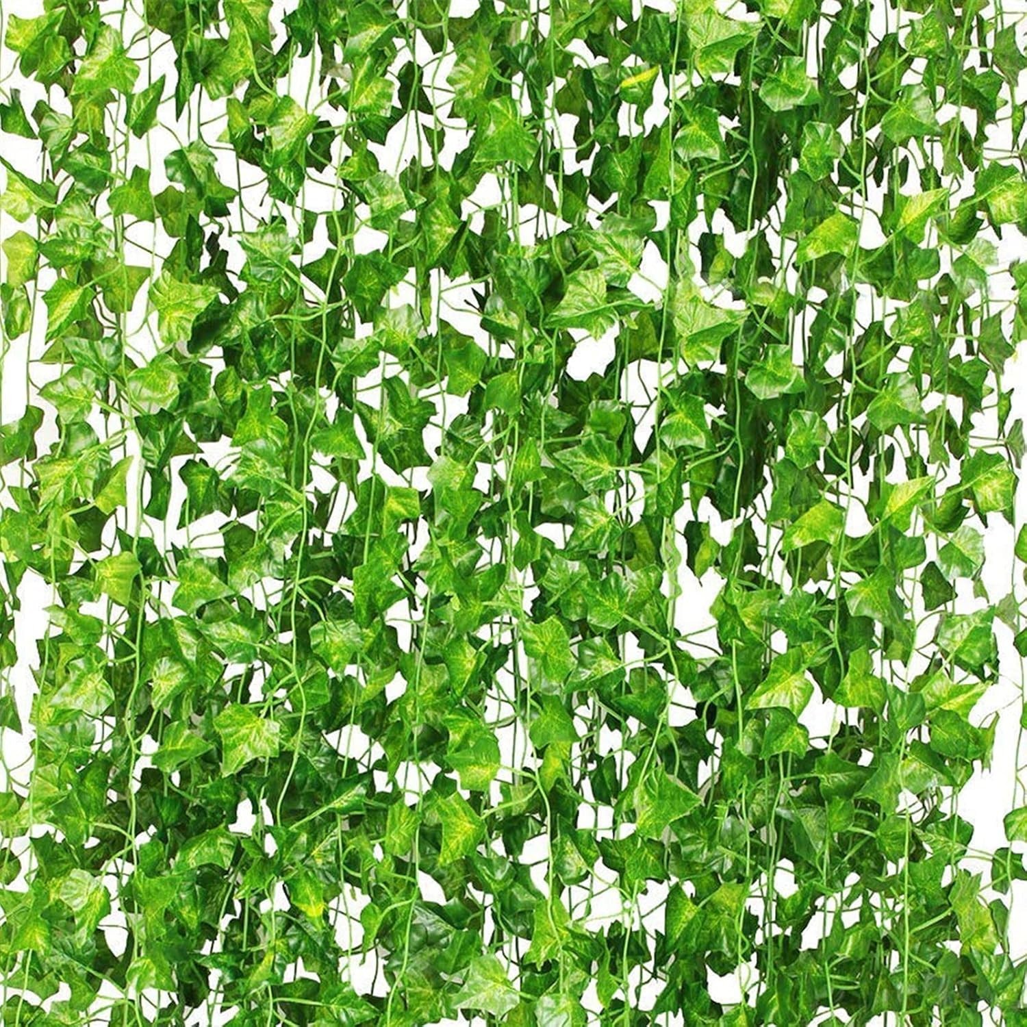 Artificial Ivy Garland 336Ft Fake Green Leaves Vines 48 Pack Wall Decor