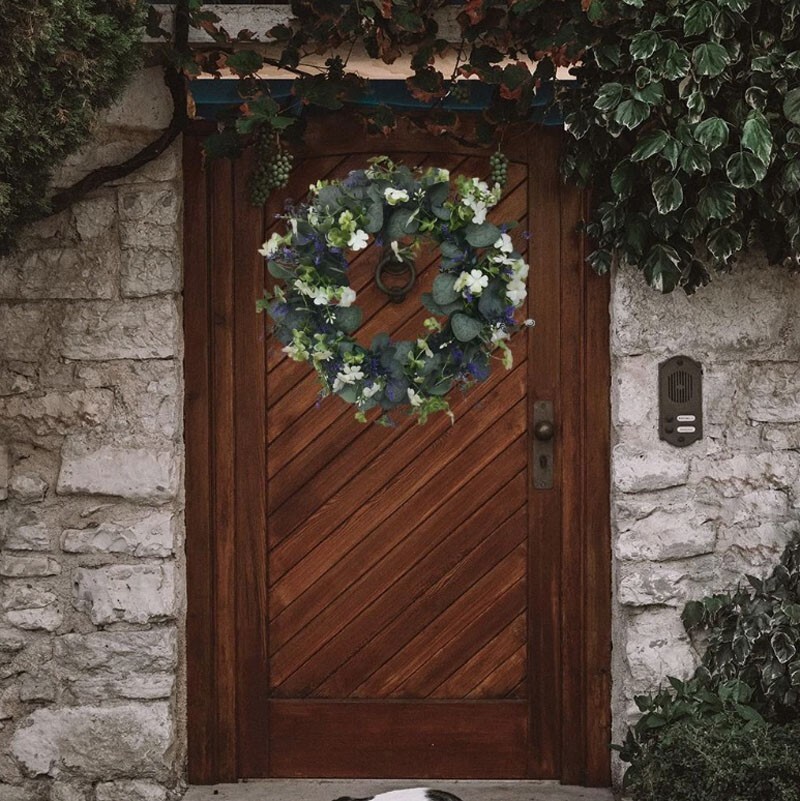 Eucalyptus Wreath Front Door Greenery Garland Garden Christmas