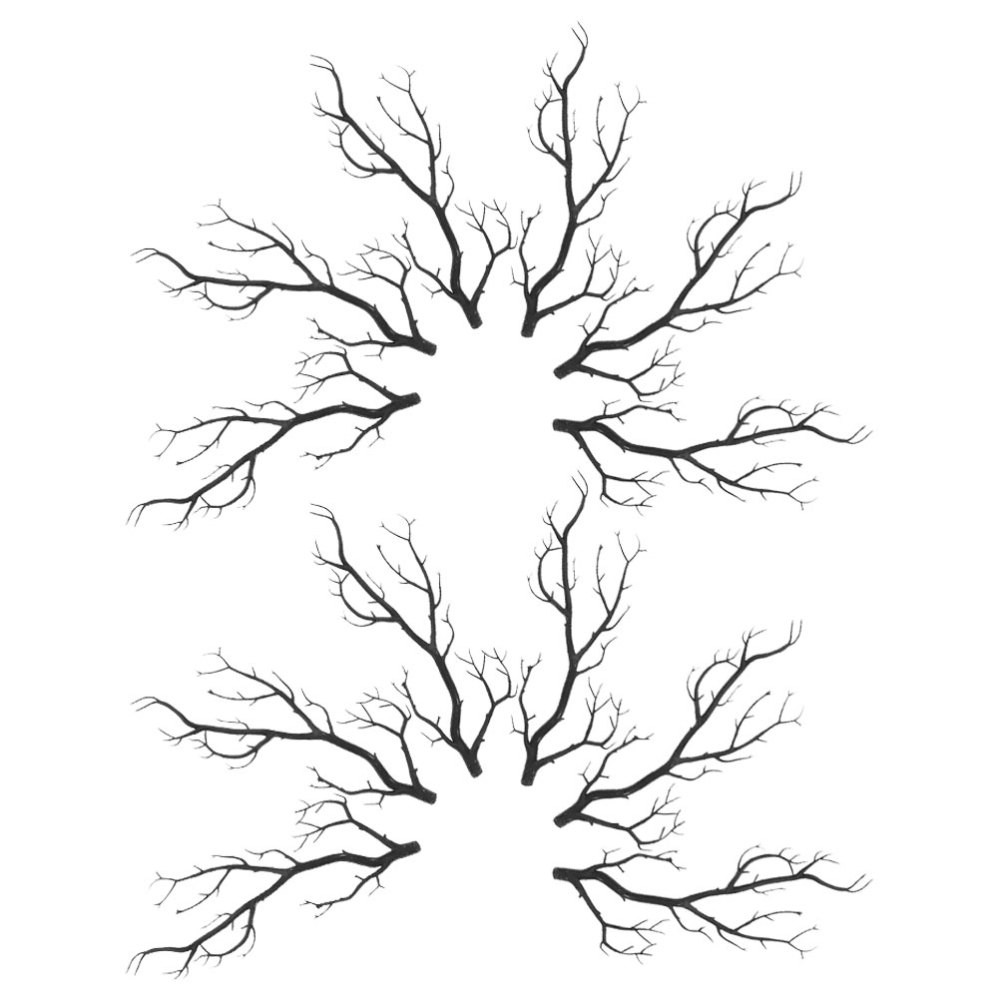 12 Pcs Halloween Tree Branches Faux Stems Artificial Antler Dried