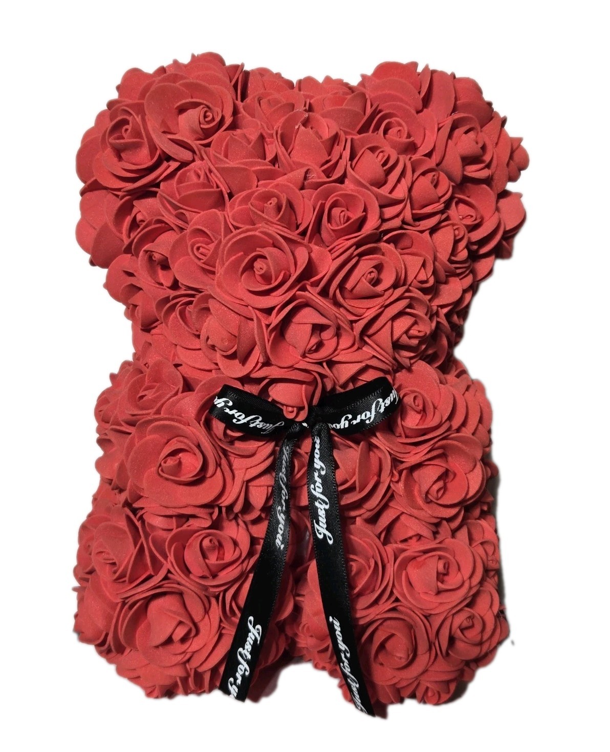 Always And Forever Flower TEDDY BEAR Handmade Foam Red Roses Love Valentine