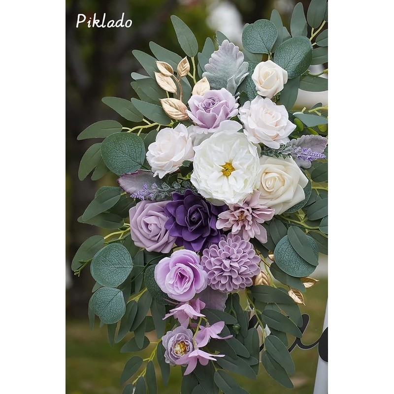 Artificial Flower Wedding Arch Decor Swag Silk Foam Floral Arrangement Set New