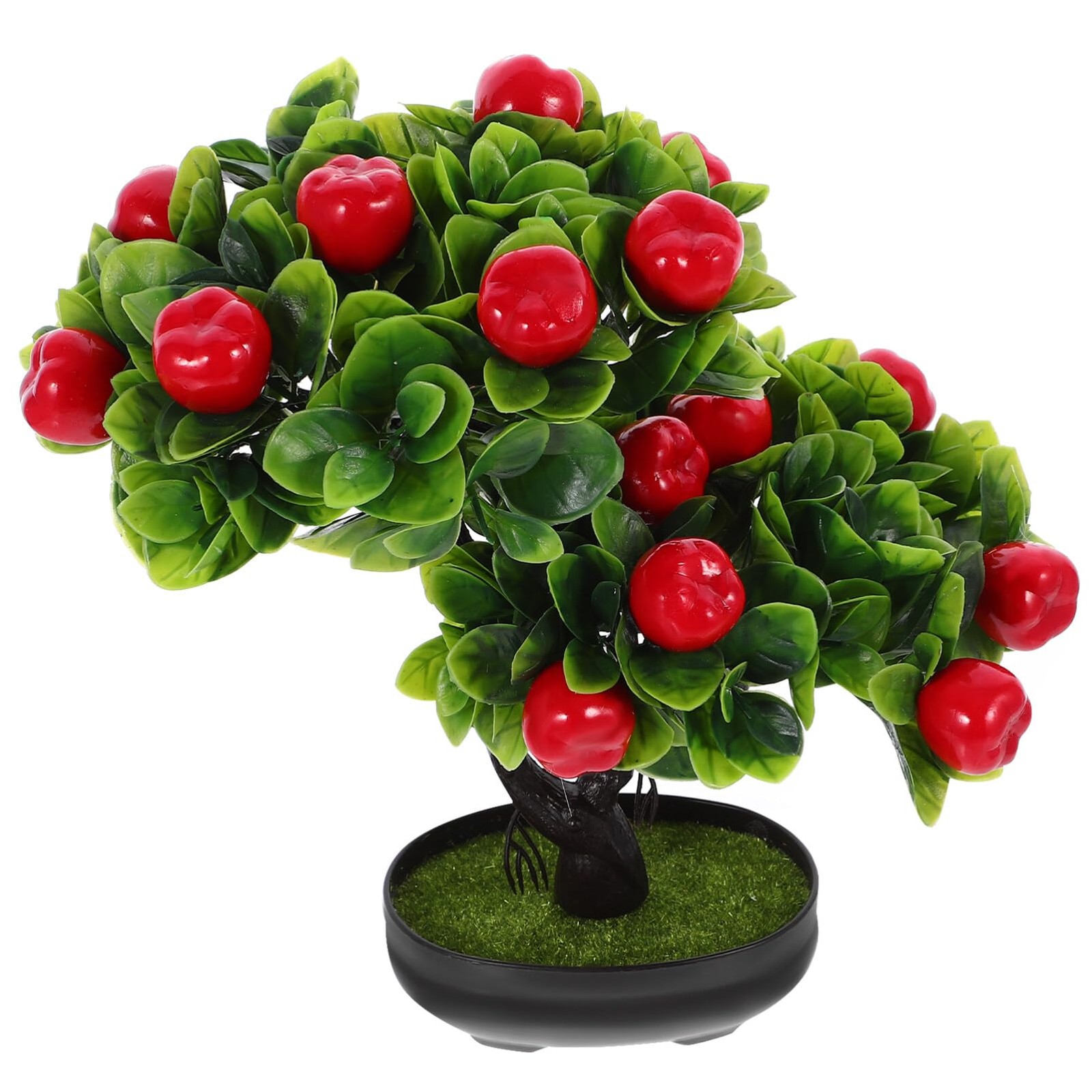 Faux Fruit Tree with Artificial Potted Bonsai 11.81X10.23X3.34In Realistic Si…
