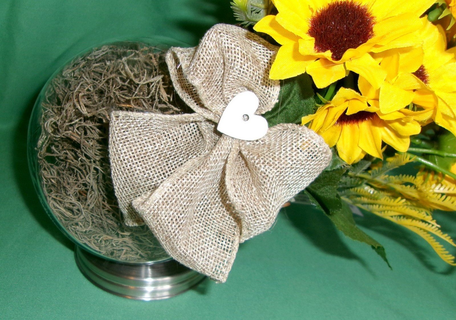 Sunflower Arrangement Tilted Silk Floral Decoration Counter Table Top NEW