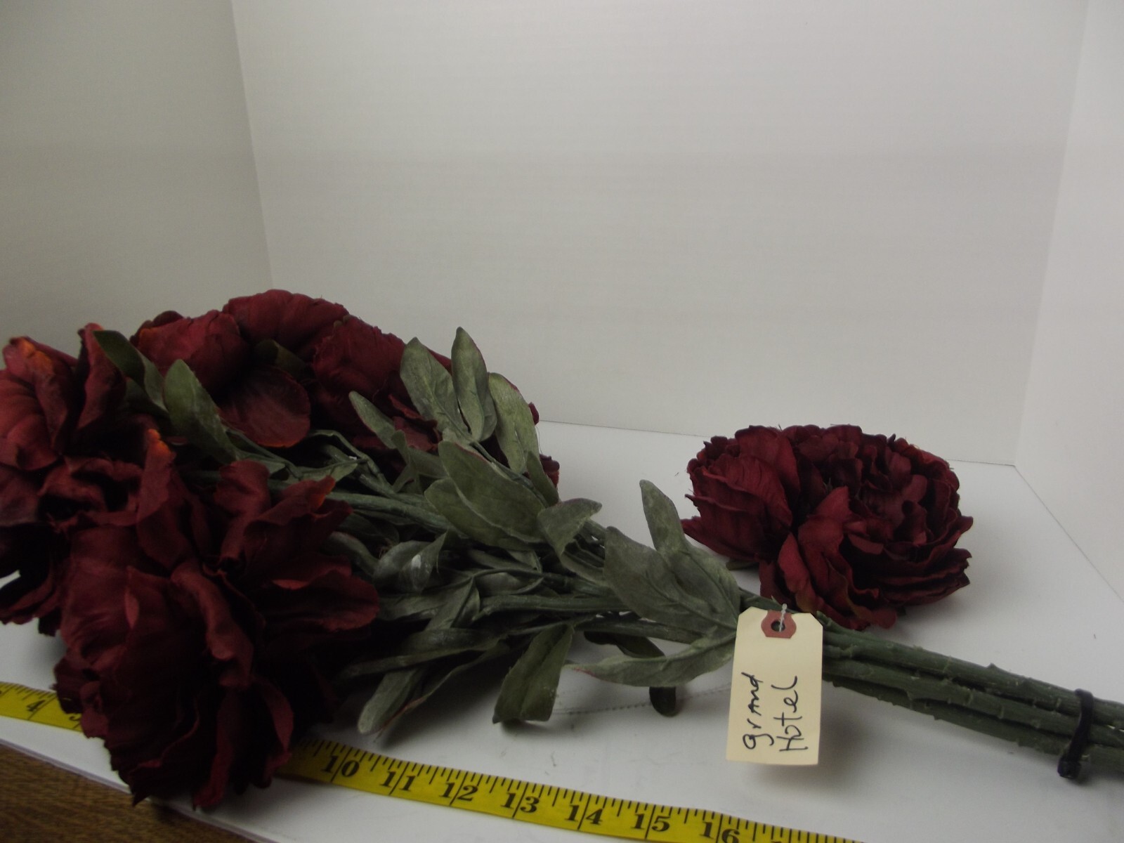 Disneyland Chrysanthemums Disney Grand Hotel Artificial Silk Fake Flowers Maroon