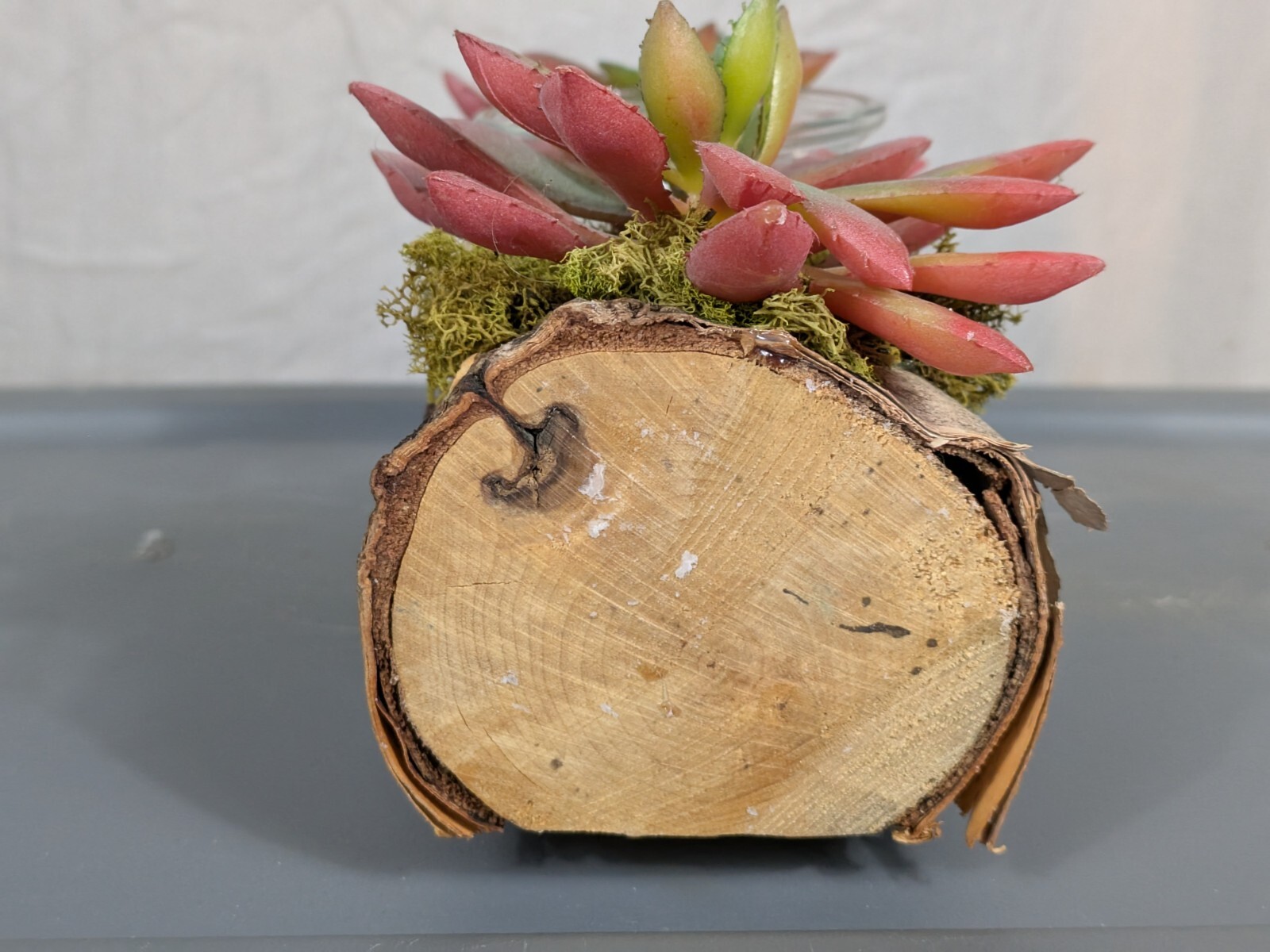 Decorative candlestick. Made of natural wood. Handmade.