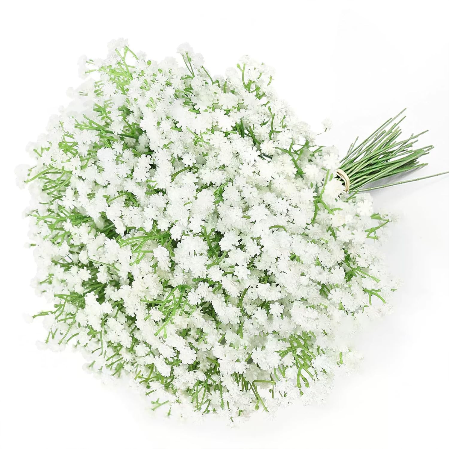 36 PCS White Artificial Baby Breath Flowers Silk Bouquet Tall 21 Inches