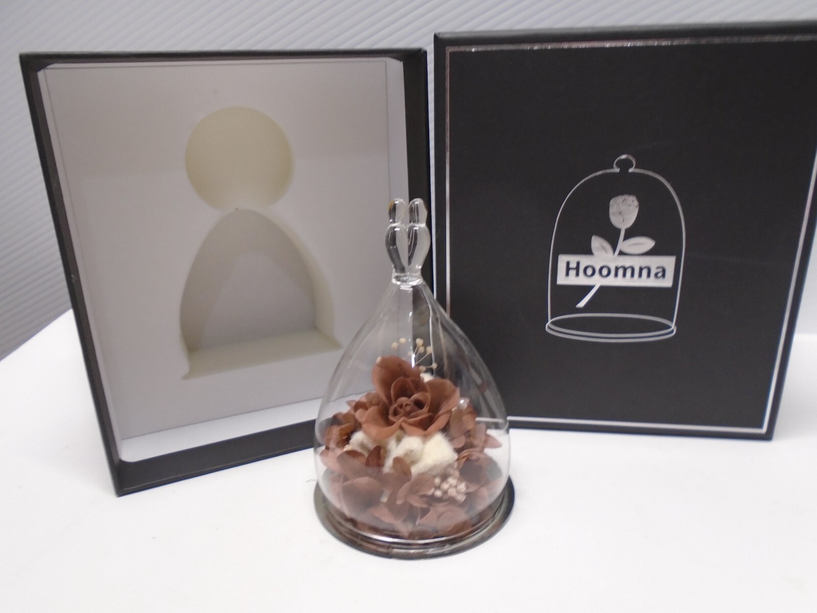 Gemini Girl Eternal Rose in Glass w/ Packaging
