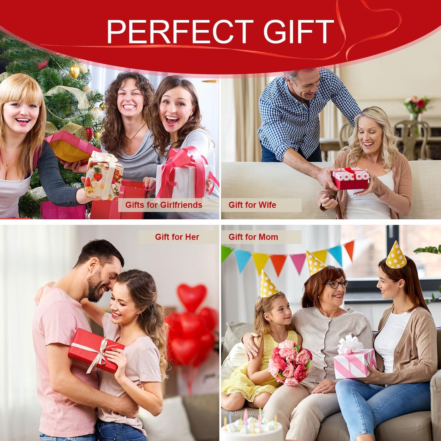Valentines Day Roses Gifts for Her,Forever Preserved Flowers Roses in a Heart…